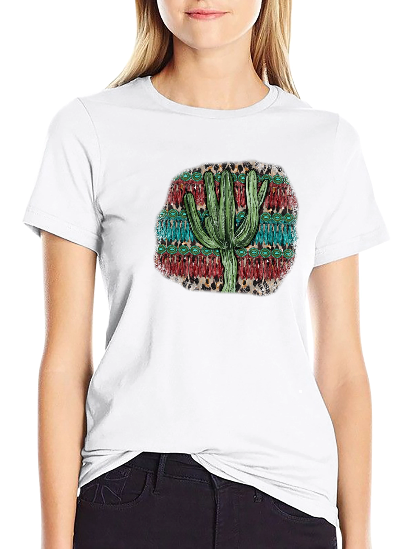 Cactus Graphic Print T-Shirt