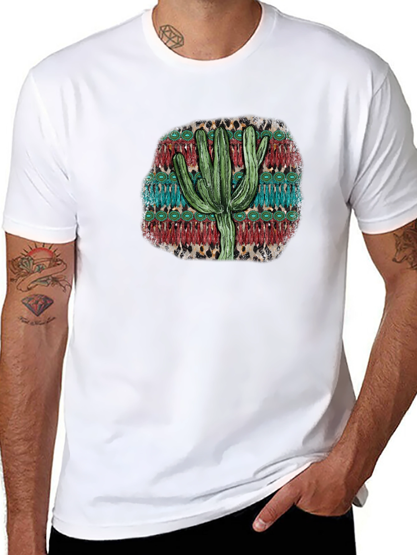 Cactus Graphic Print T-Shirt