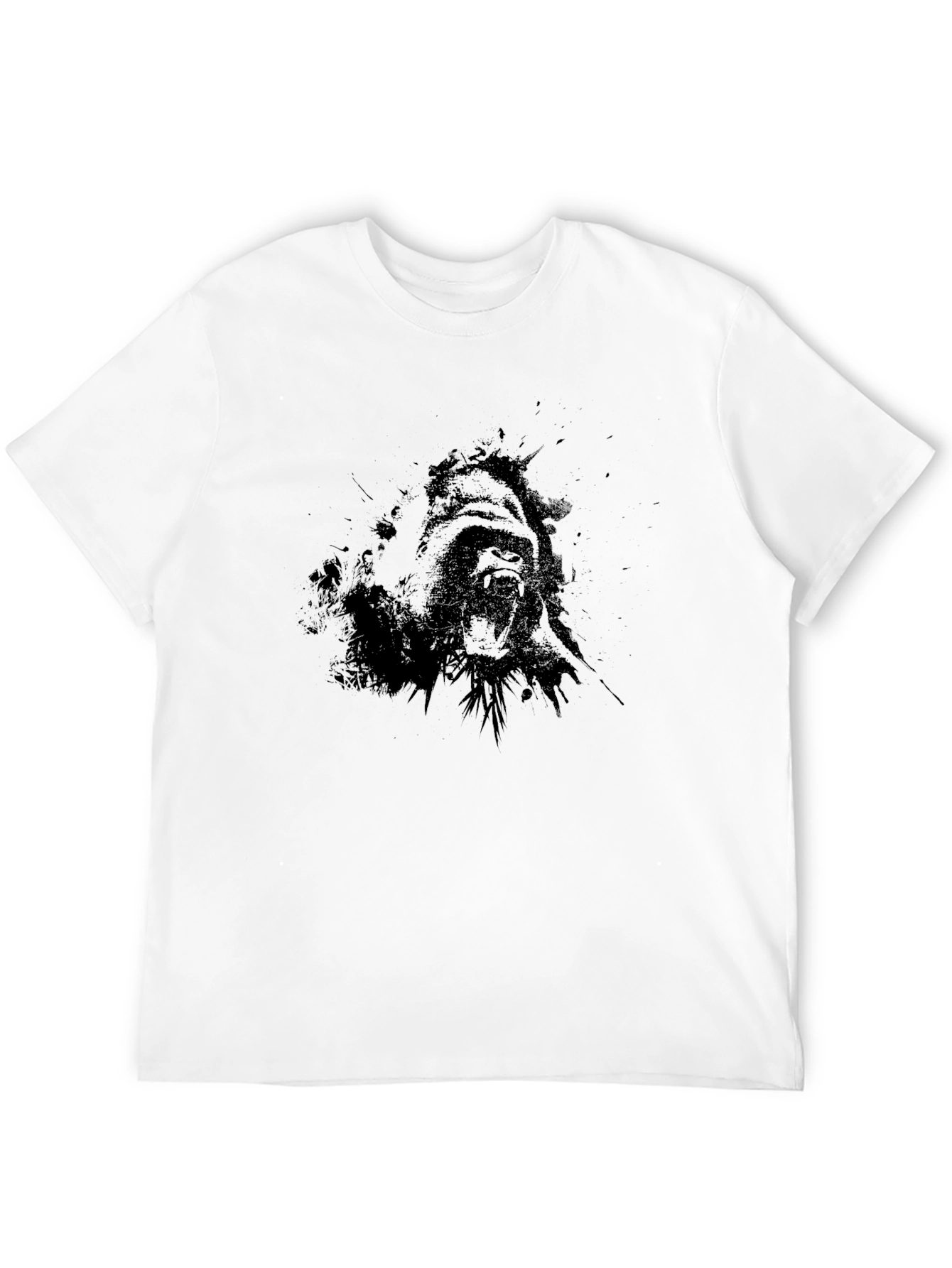 Graphic Gorilla Black T-Shirt - Mens Casual Wear