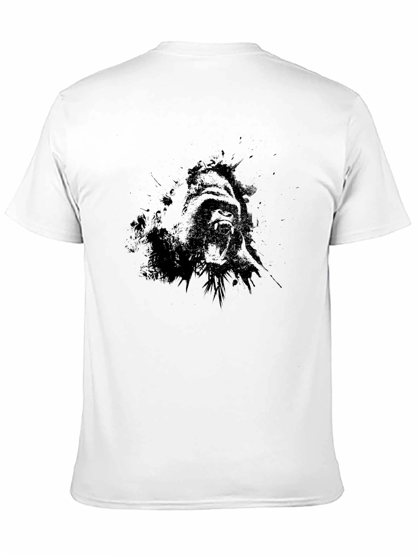 Graphic Gorilla Black T-Shirt - Mens Casual Wear