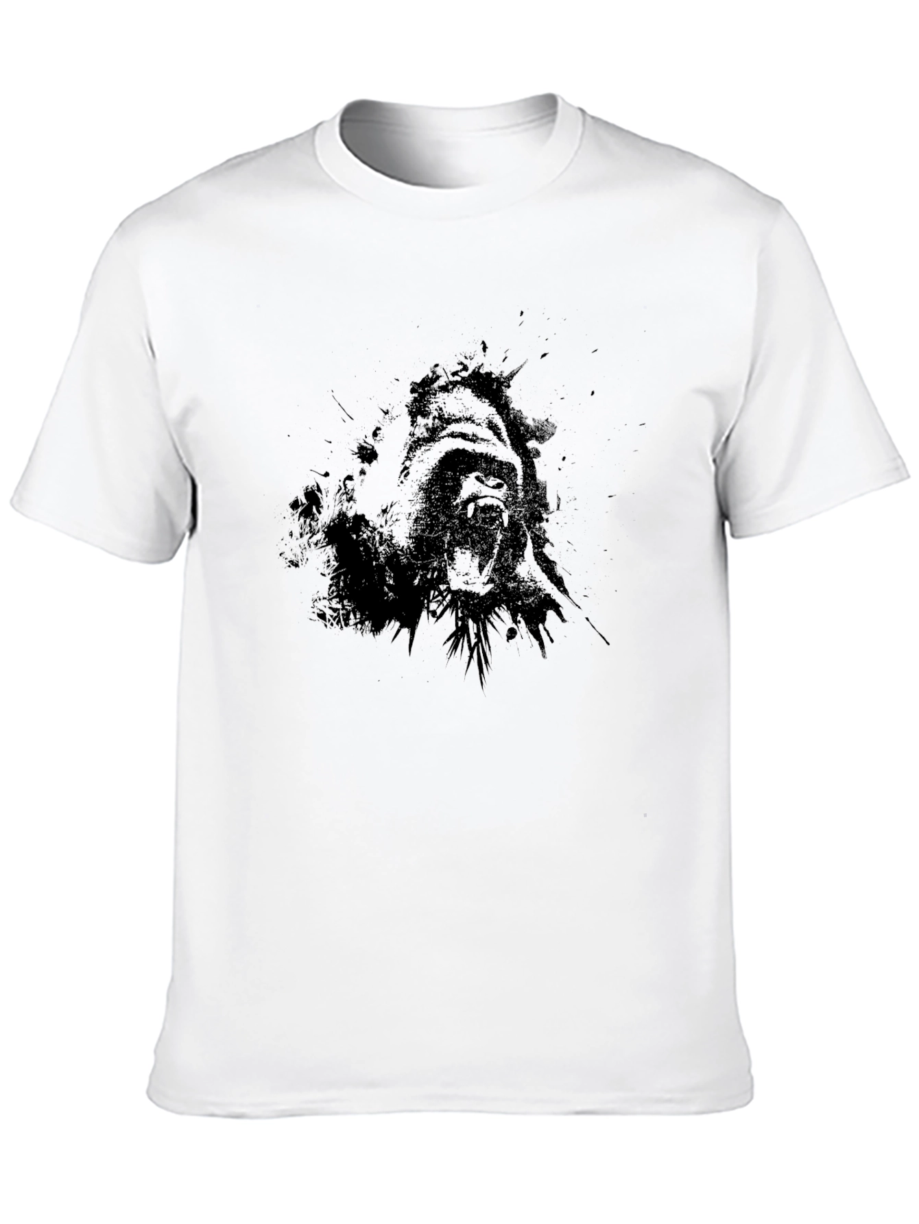 Graphic Gorilla Black T-Shirt - Mens Casual Wear