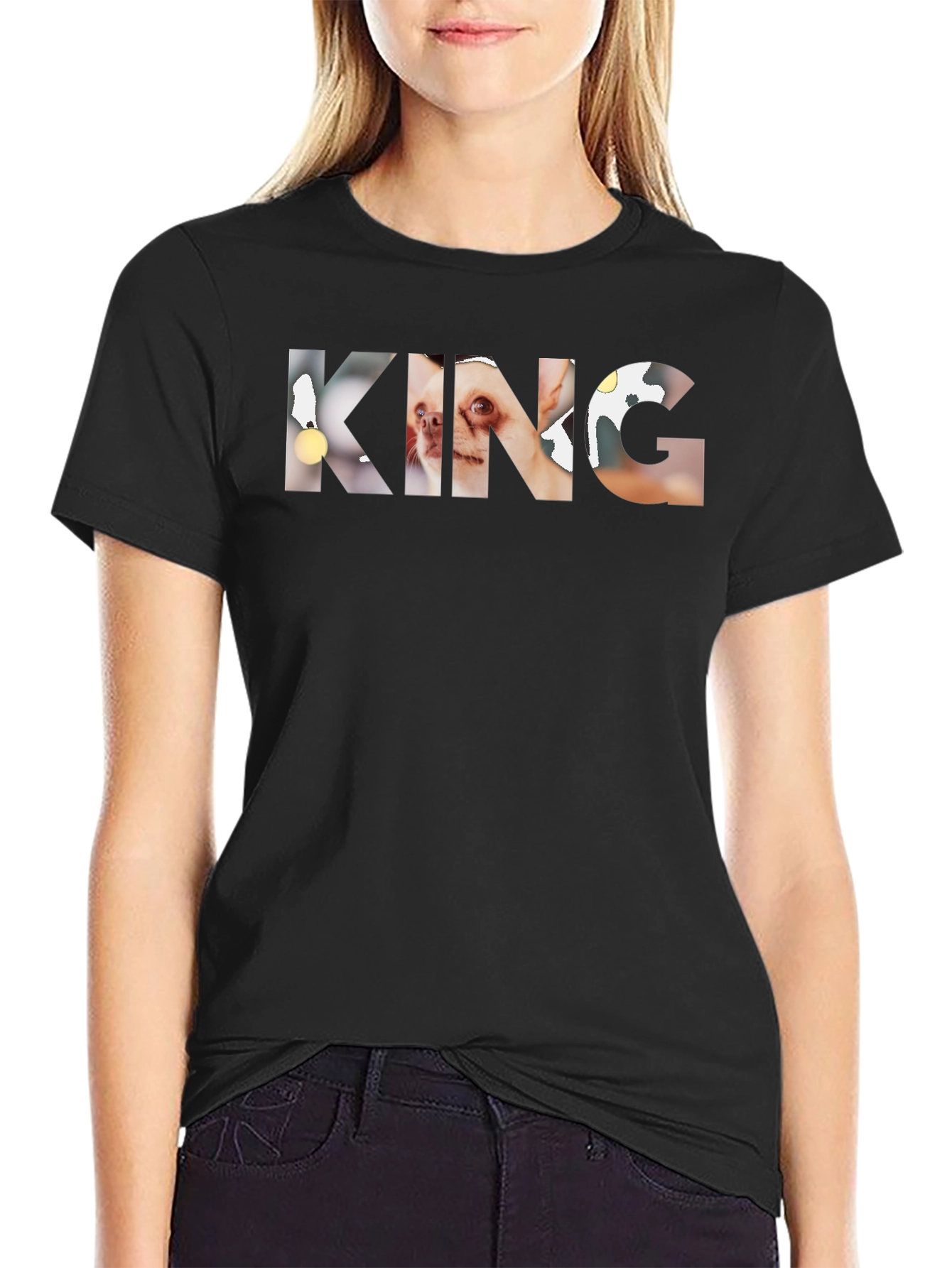 KING Dog Breed Print T-Shirt - Unique Graphic Tee
