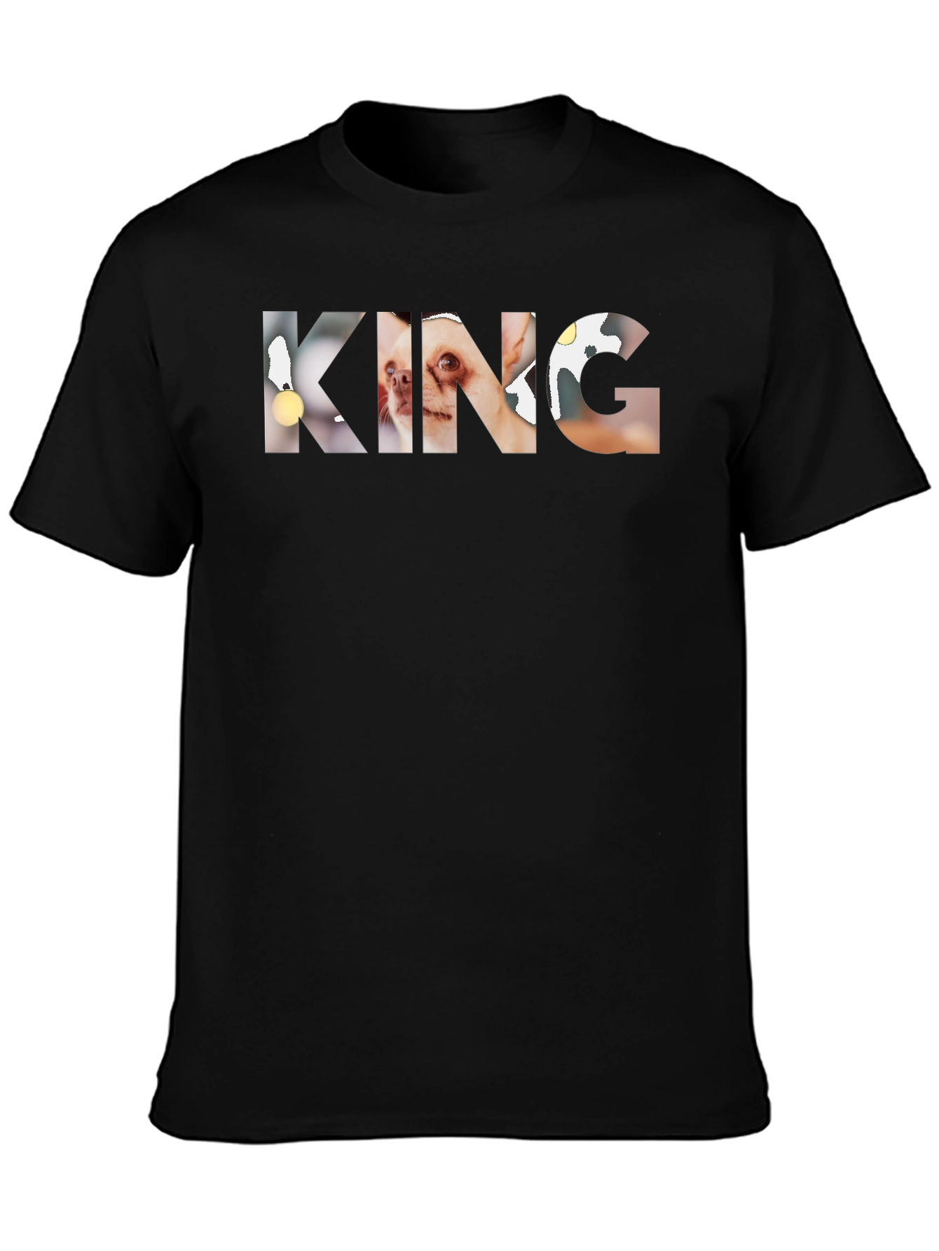 KING Dog Breed Print T-Shirt - Unique Graphic Tee
