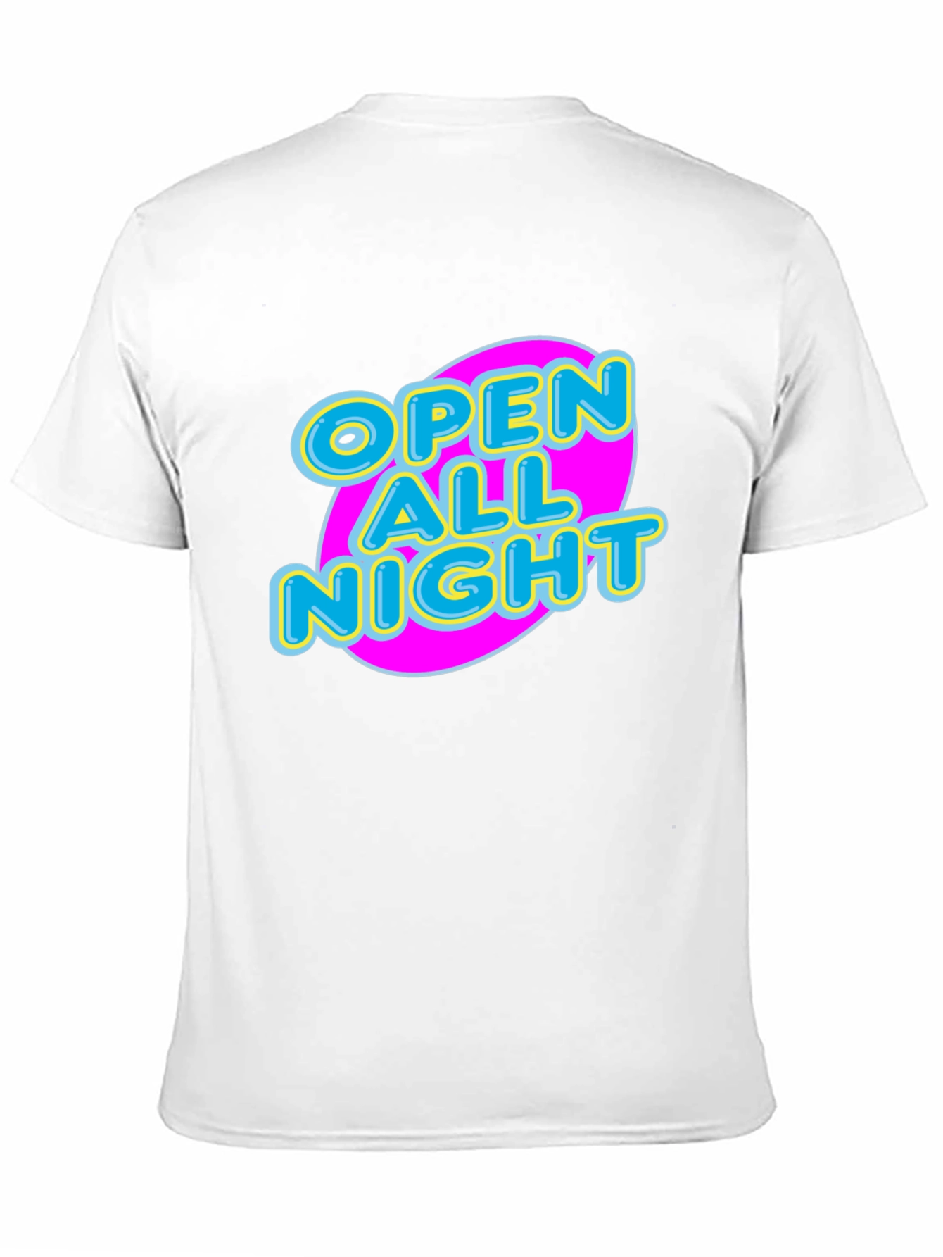 Open All Night Graphic Tee - Black