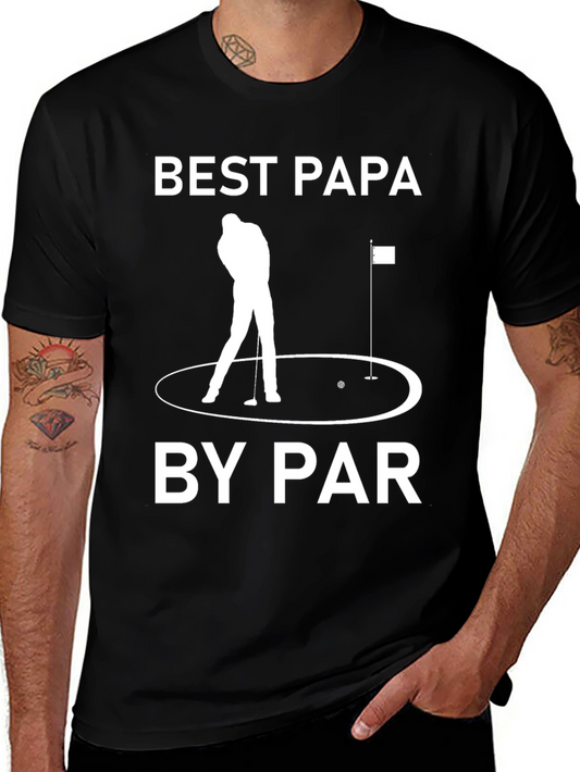 Best Papa by Par Golf T-Shirt - Fathers Day Gift