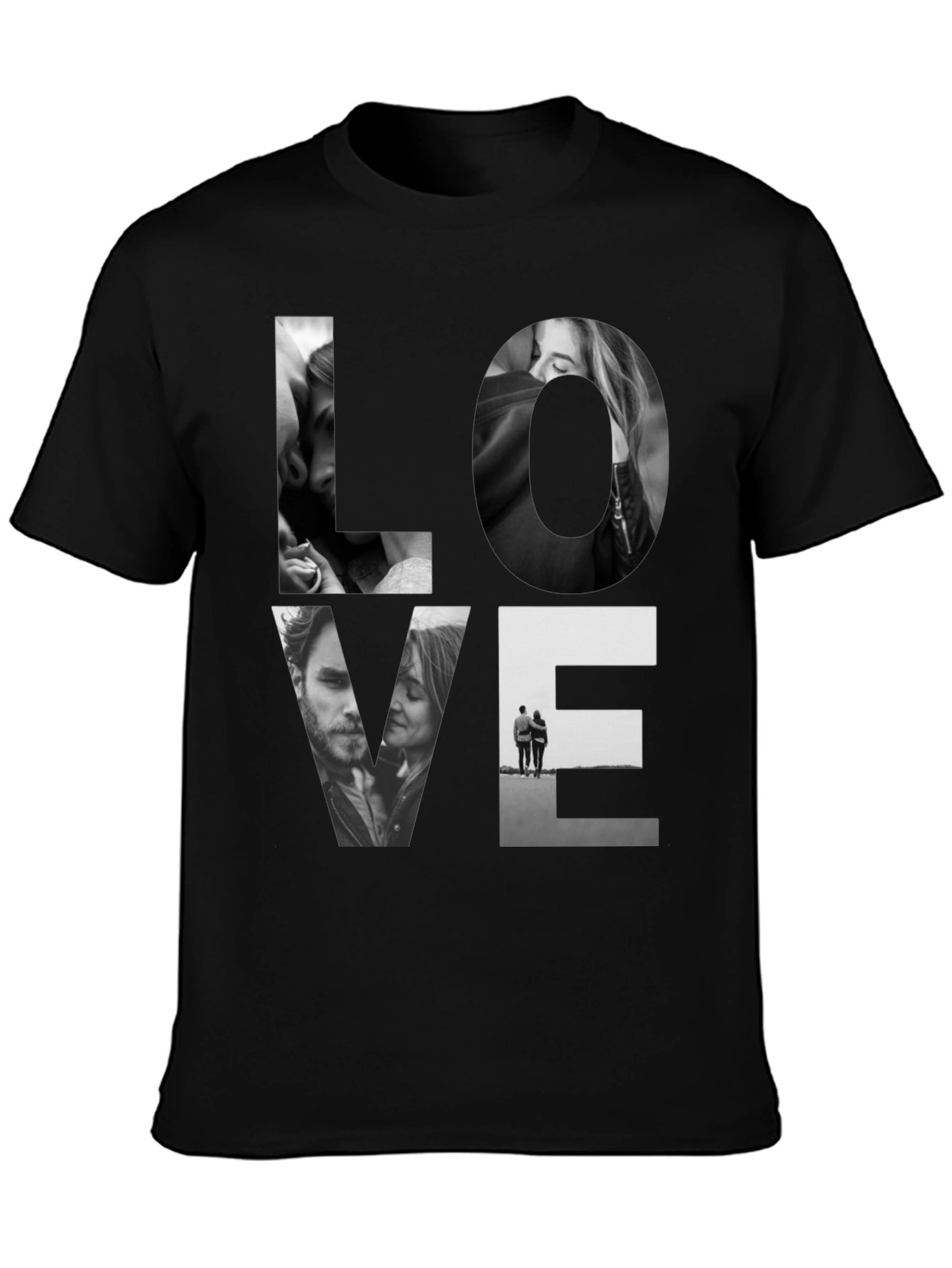 Love Graphic Black Tee Shirt