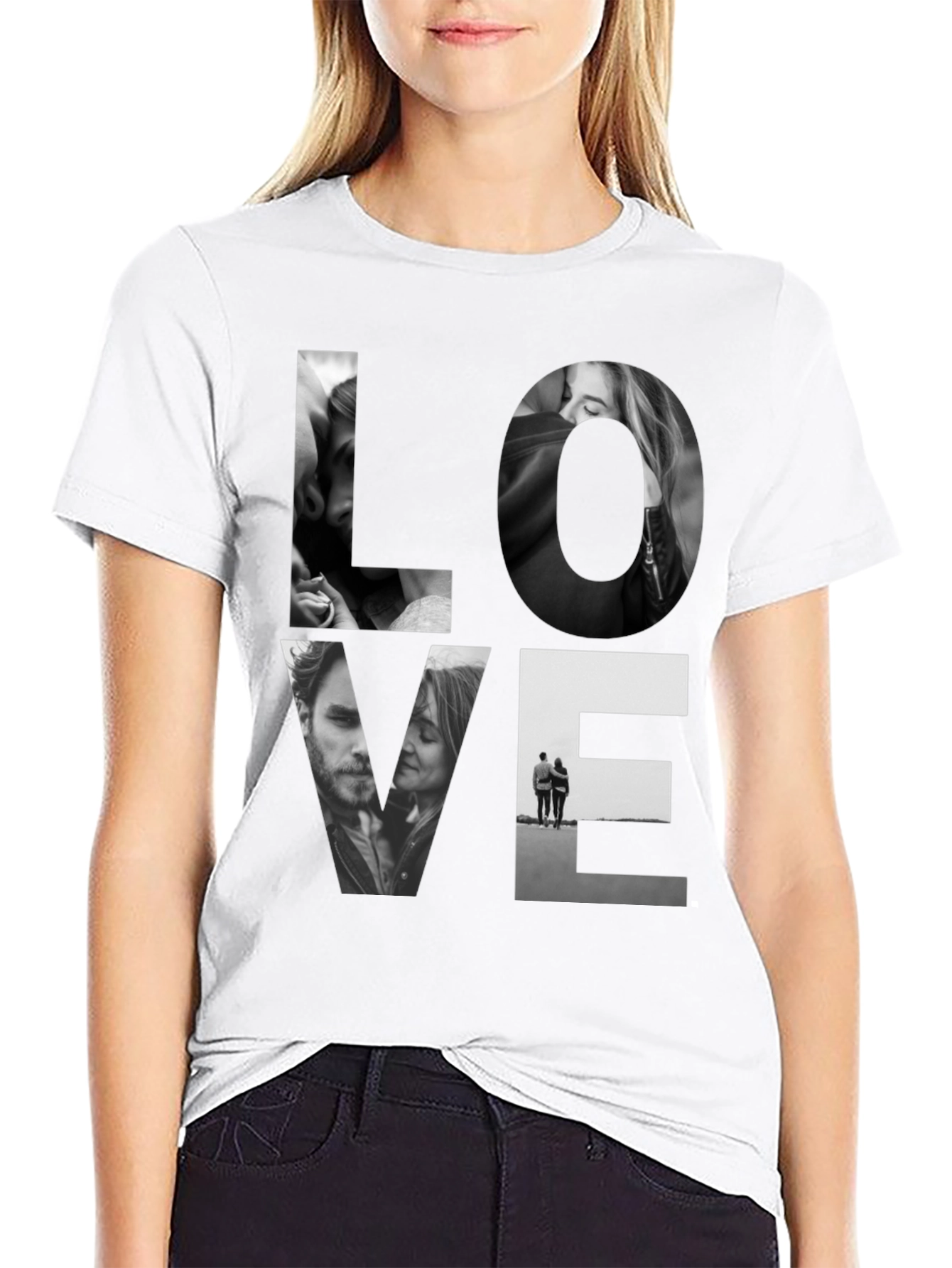 Love Graphic Black Tee Shirt