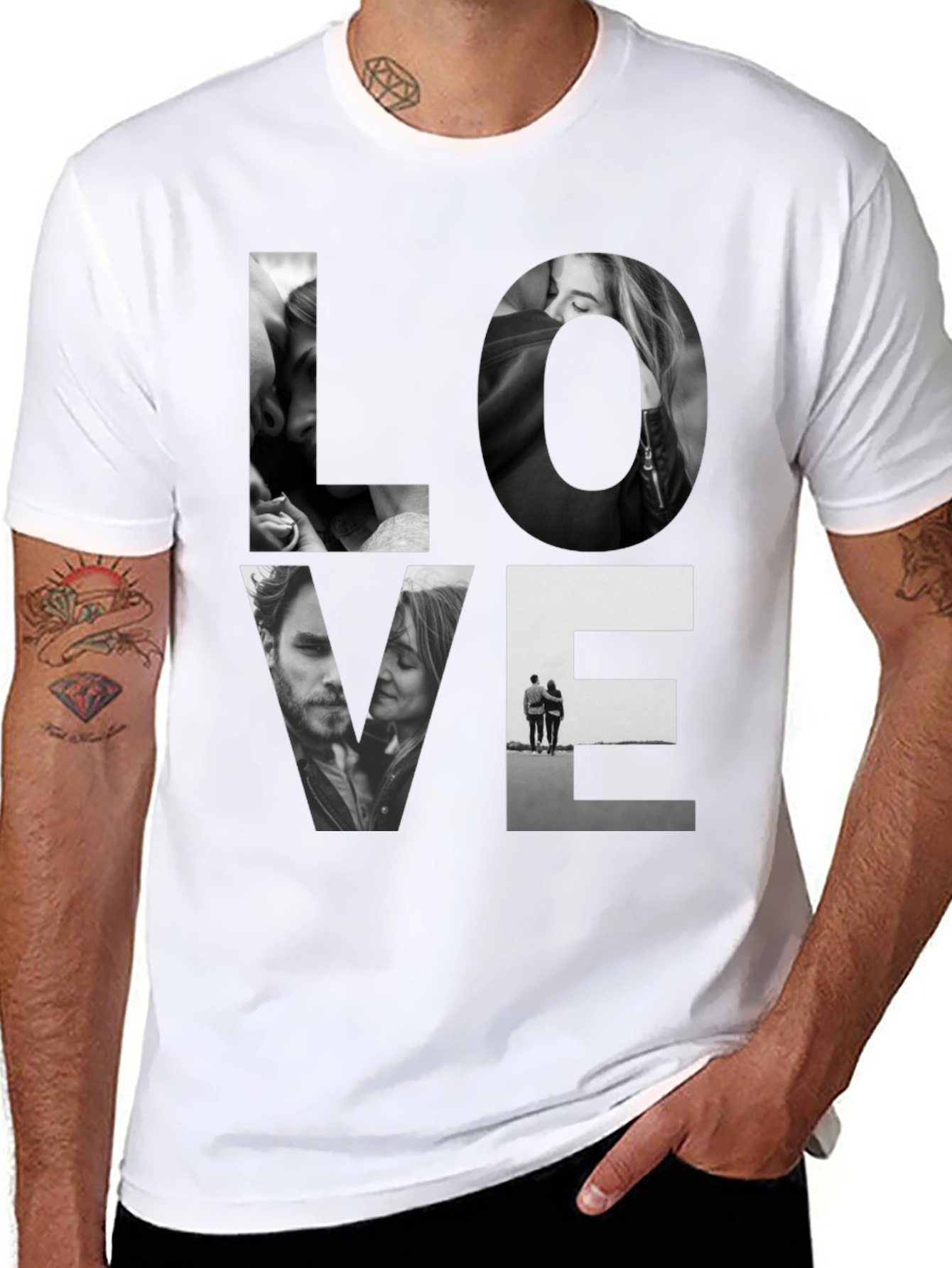 Love Graphic Black Tee Shirt