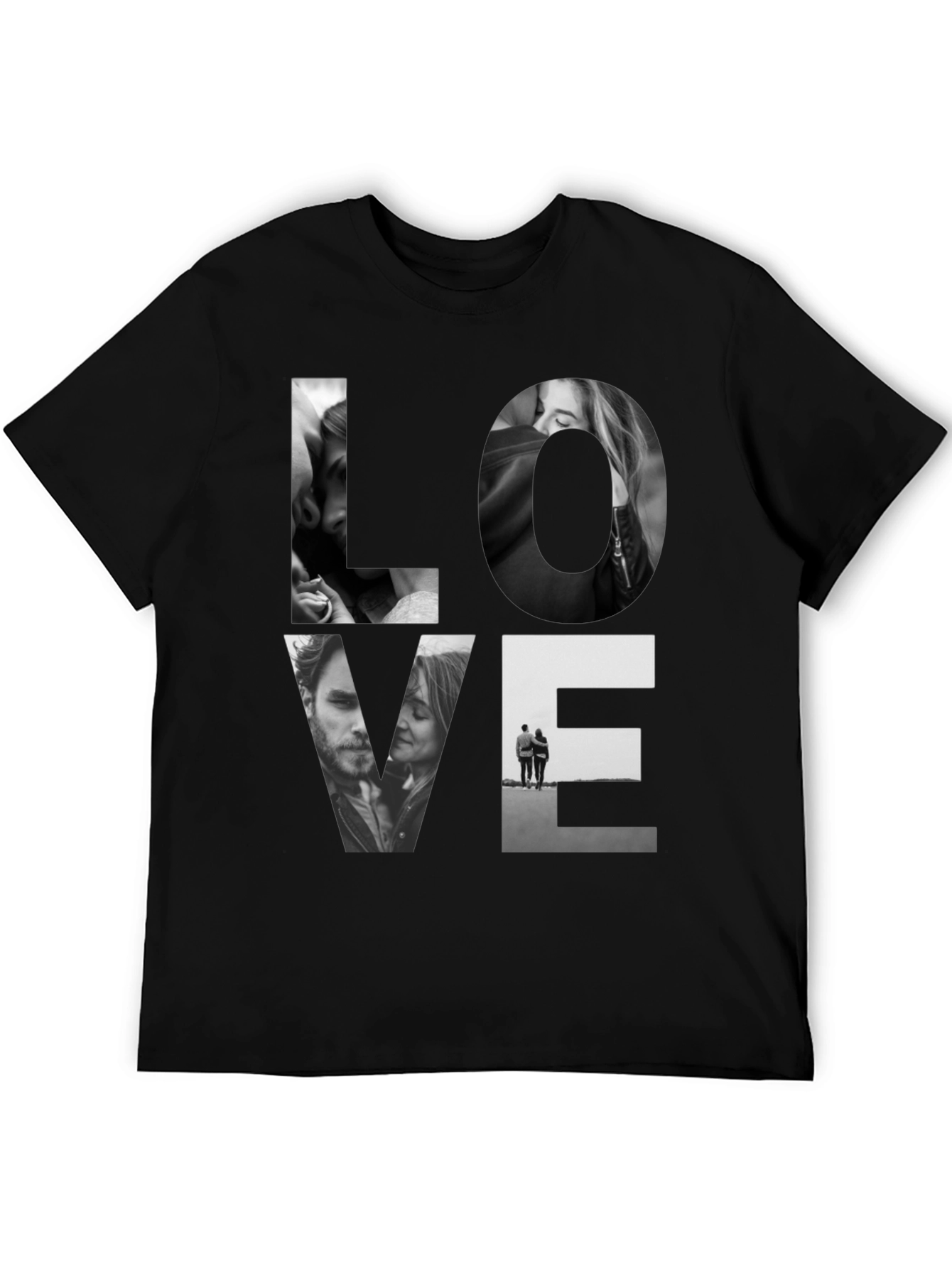 Love Graphic Black Tee Shirt