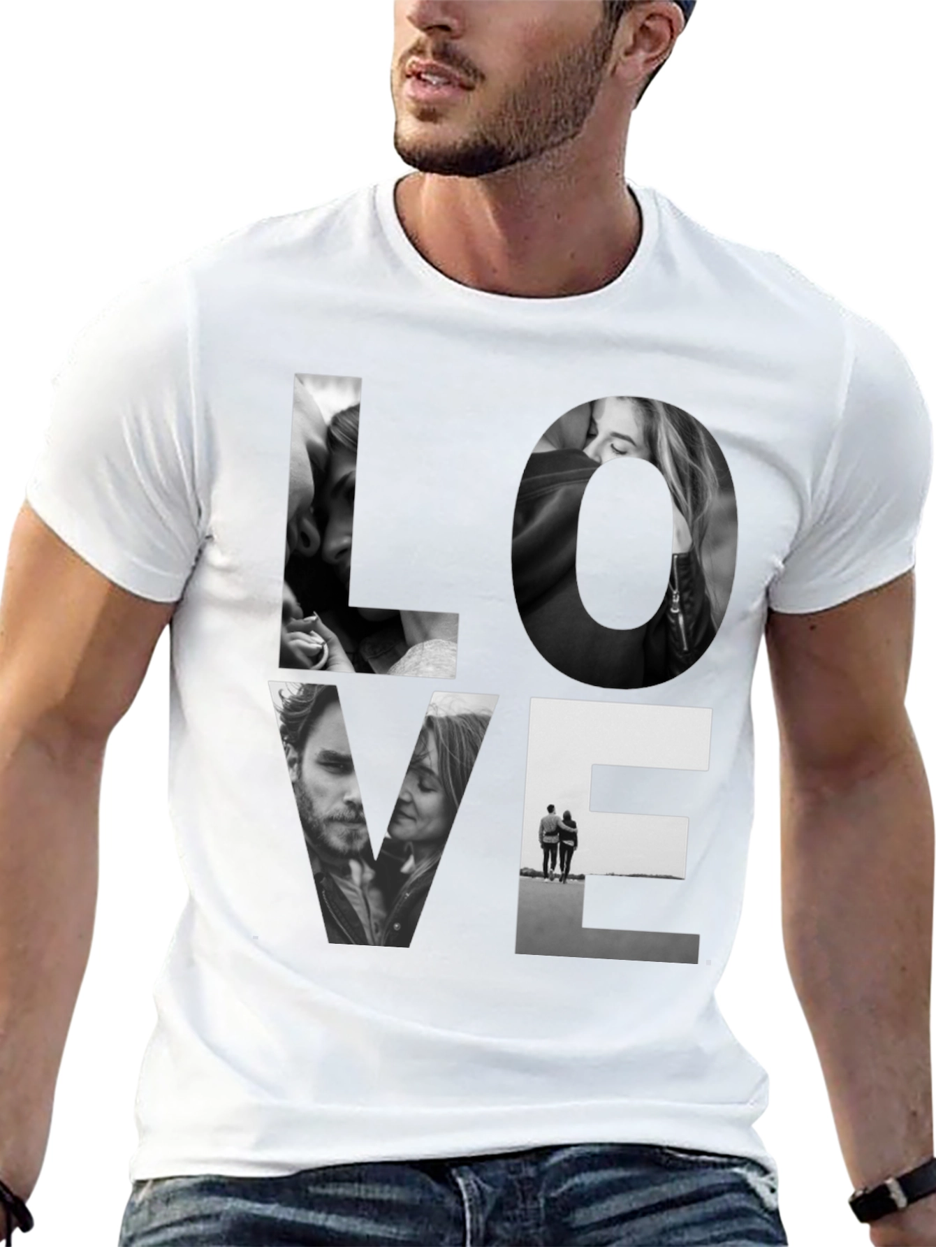 Love Graphic Black Tee Shirt