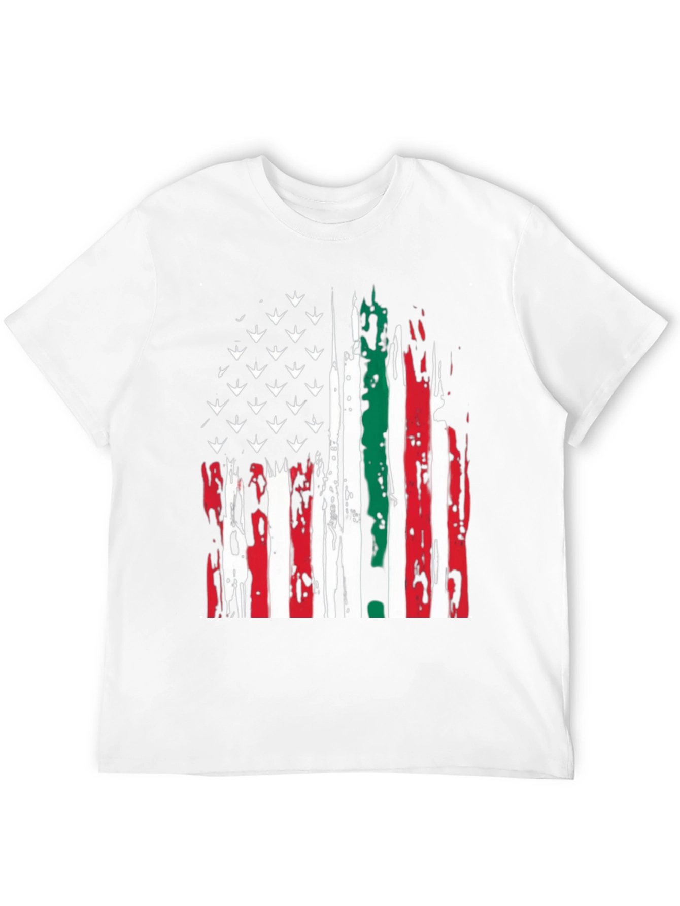 USA Mexico Flag Graphic Tee