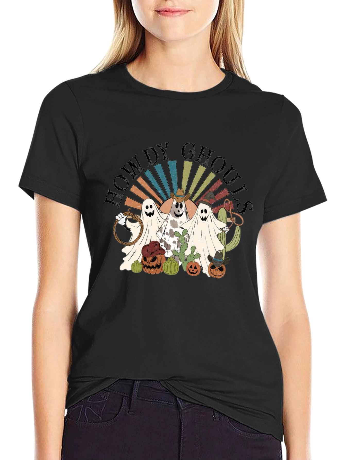 Howdy Ghouls Halloween Tee