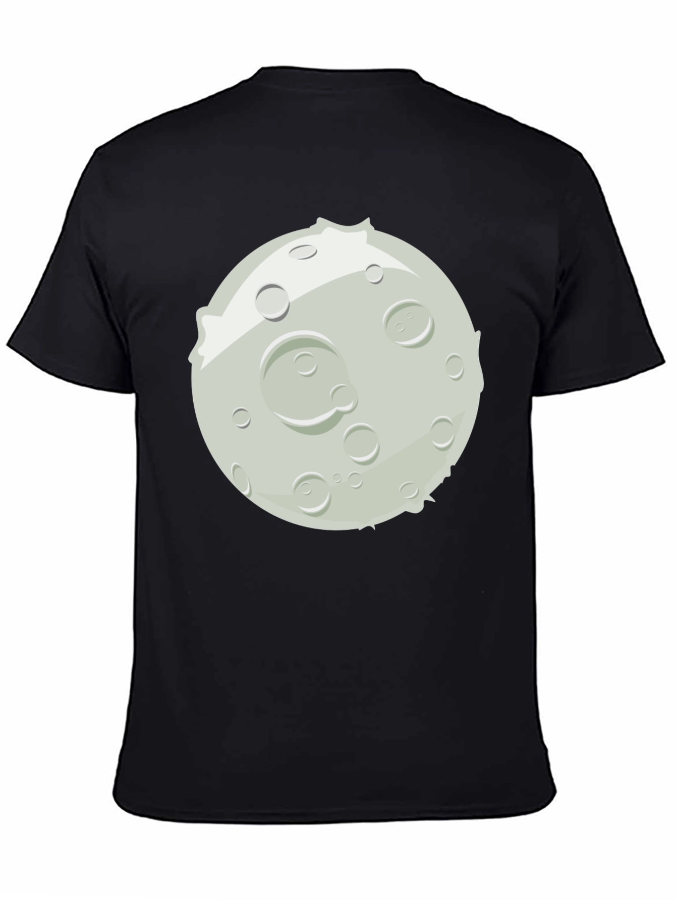 Moon Graphic Black T-Shirt