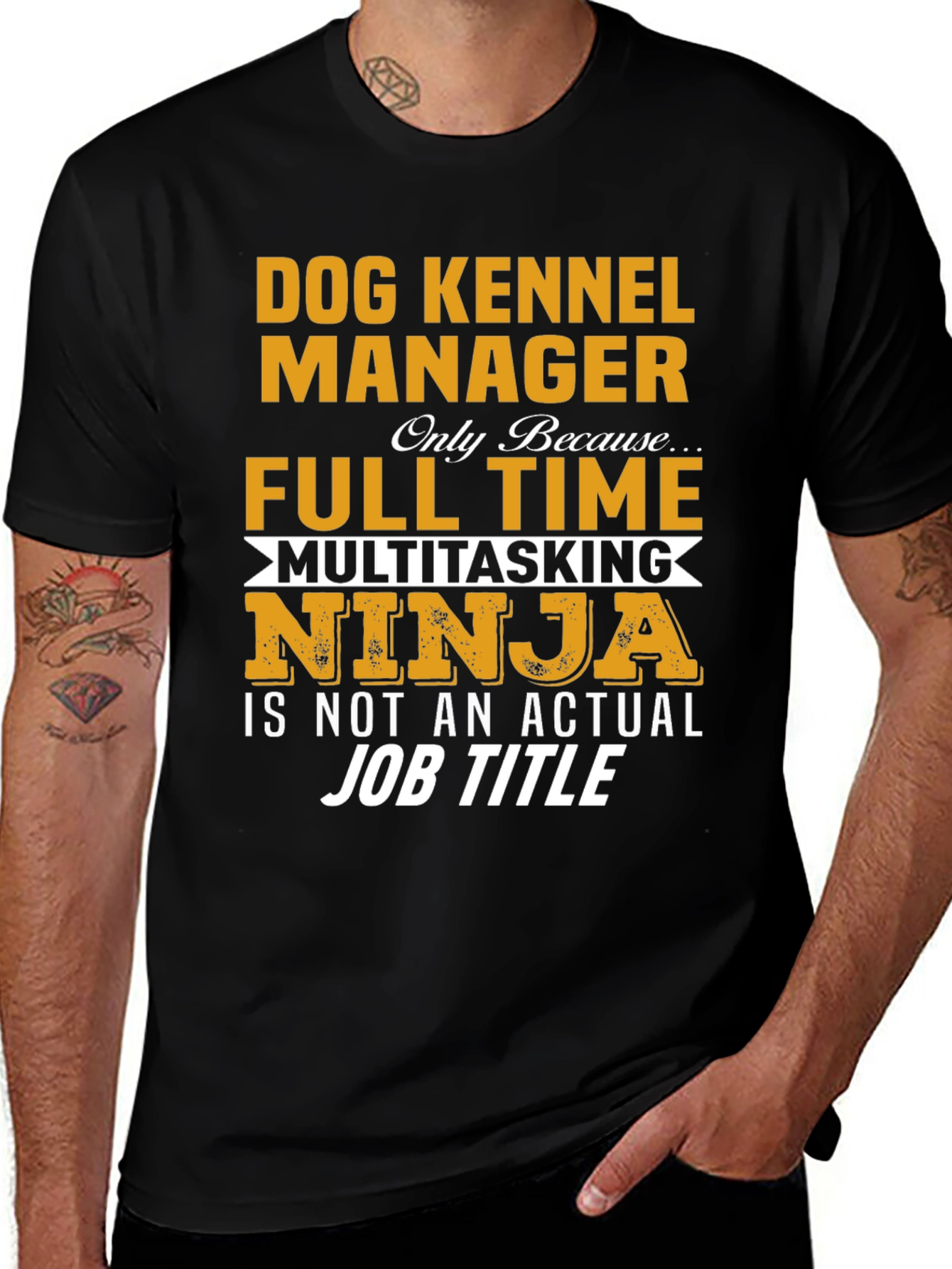 Dog Kennel Manager T-Shirt - Funny Job Title Tee