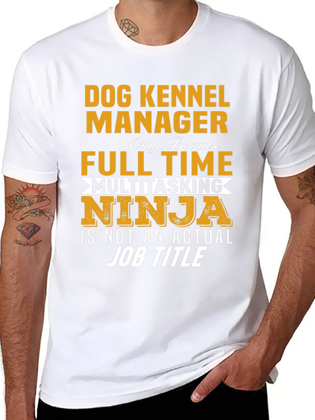 Dog Kennel Manager T-Shirt - Funny Job Title Tee
