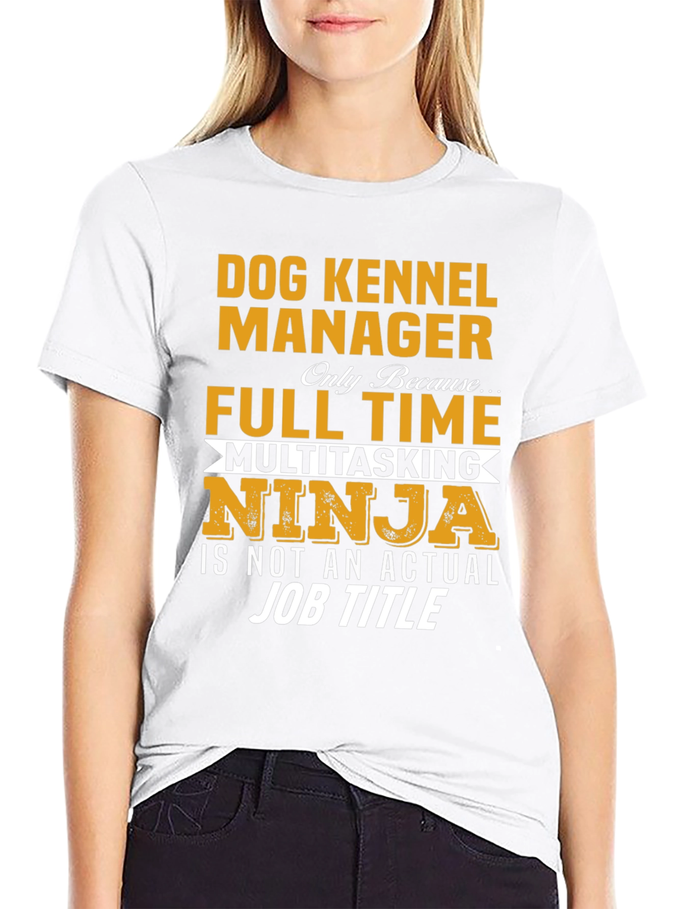 Dog Kennel Manager T-Shirt - Funny Job Title Tee