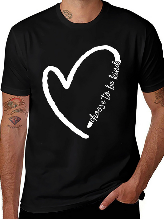 Choose to be Kind Heart T-Shirt - Black