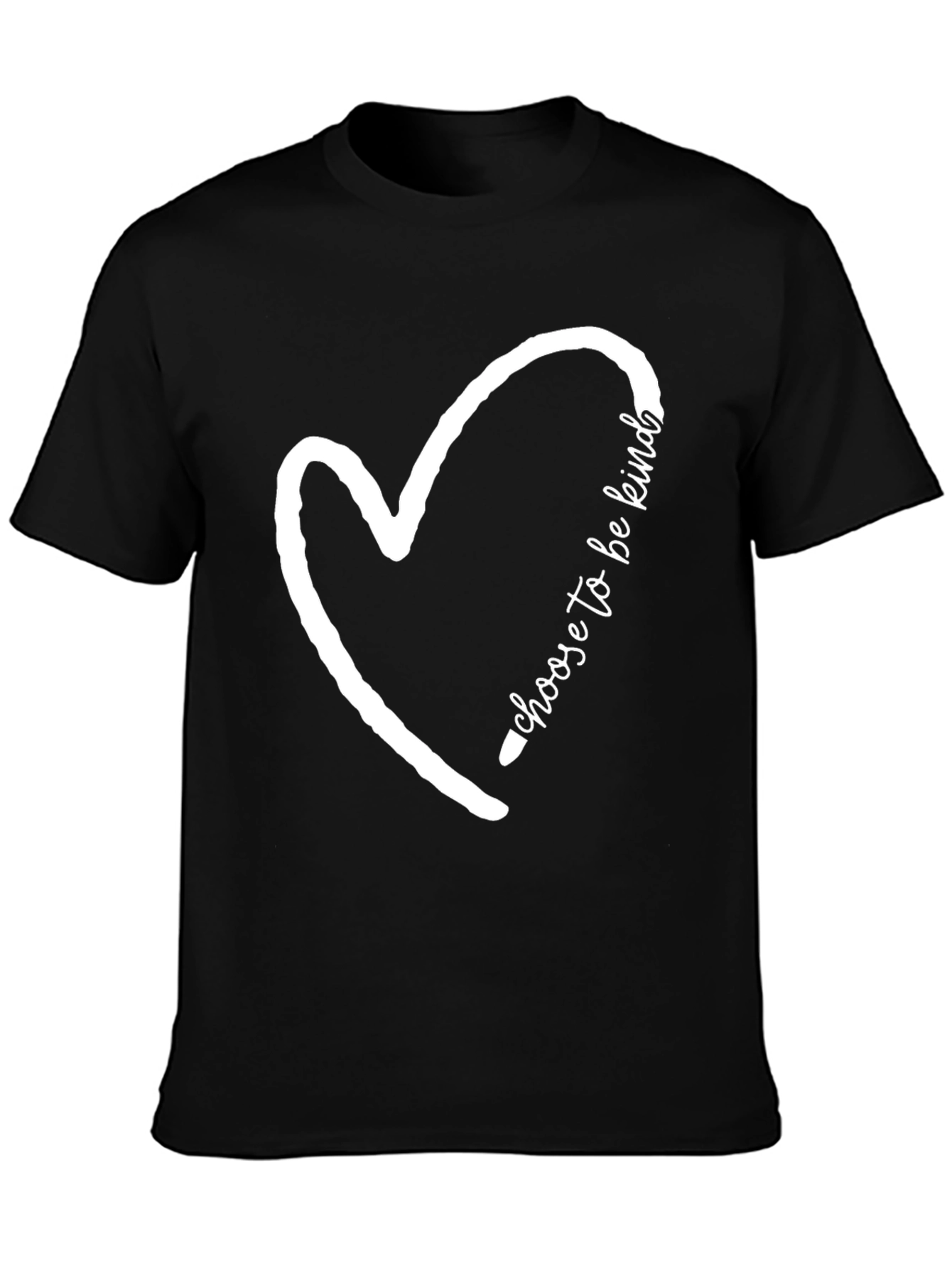 Choose to be Kind Heart T-Shirt - Black