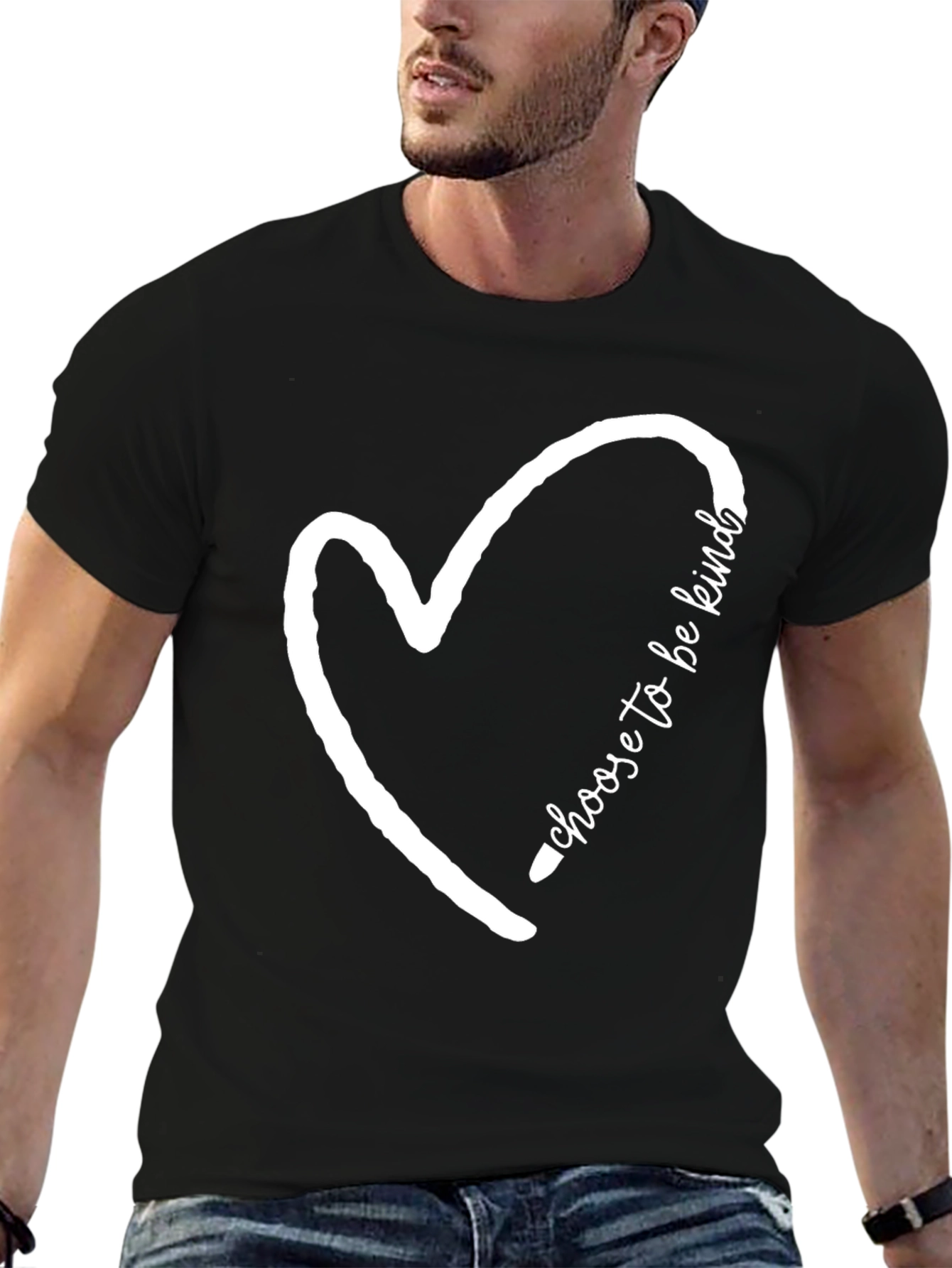 Choose to be Kind Heart T-Shirt - Black