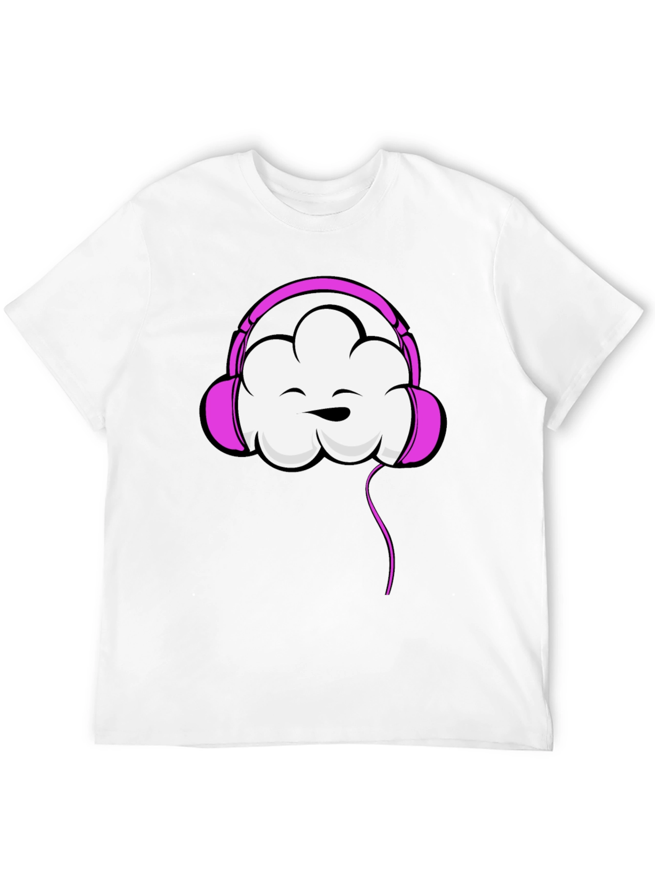 Cloud Headphones Graphic Tee - Trendy Comfort
