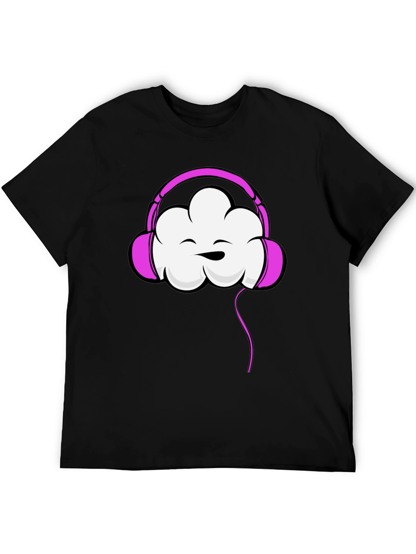 Cloud Headphones Graphic Tee - Trendy Comfort