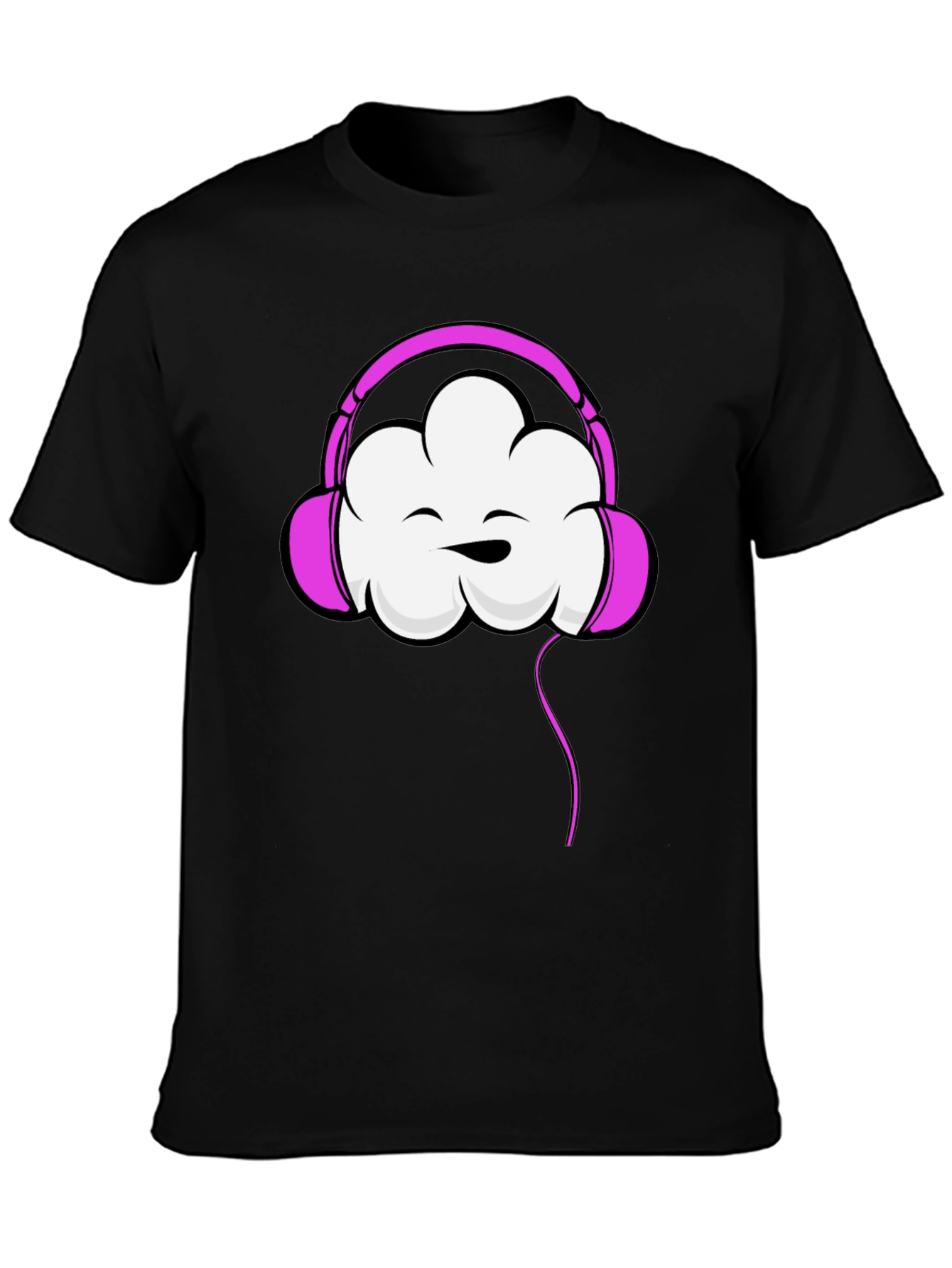 Cloud Headphones Graphic Tee - Trendy Comfort