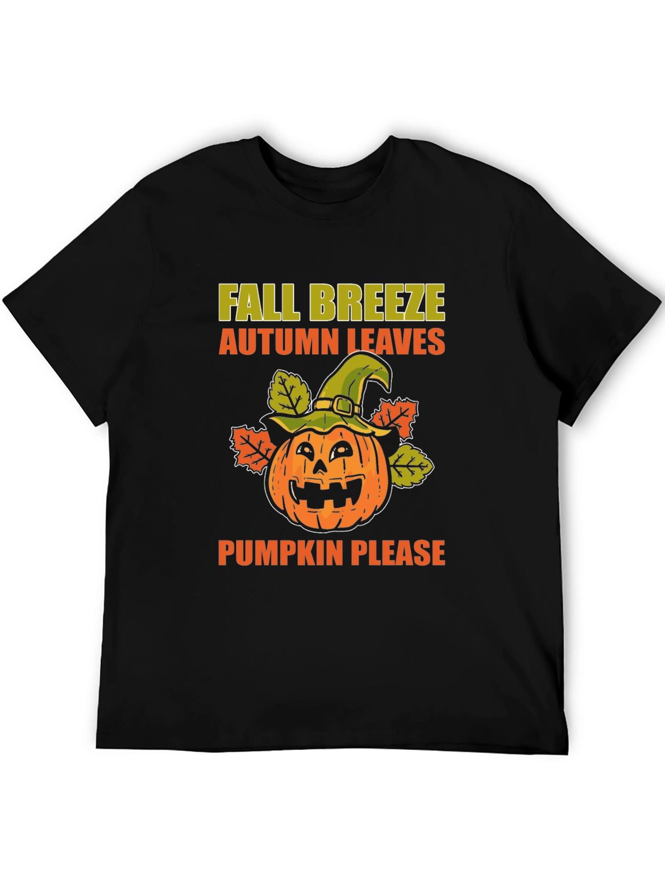 Fall Breeze Pumpkin Leaves T-Shirt