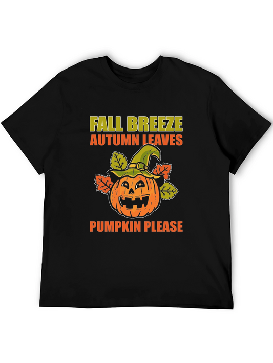Fall Breeze Pumpkin Leaves T-Shirt