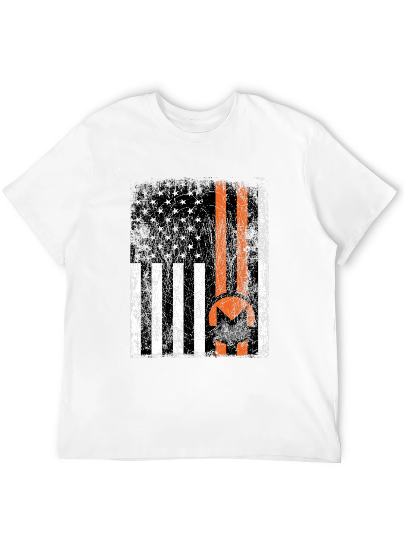 Monero USA Flag Black T-Shirt