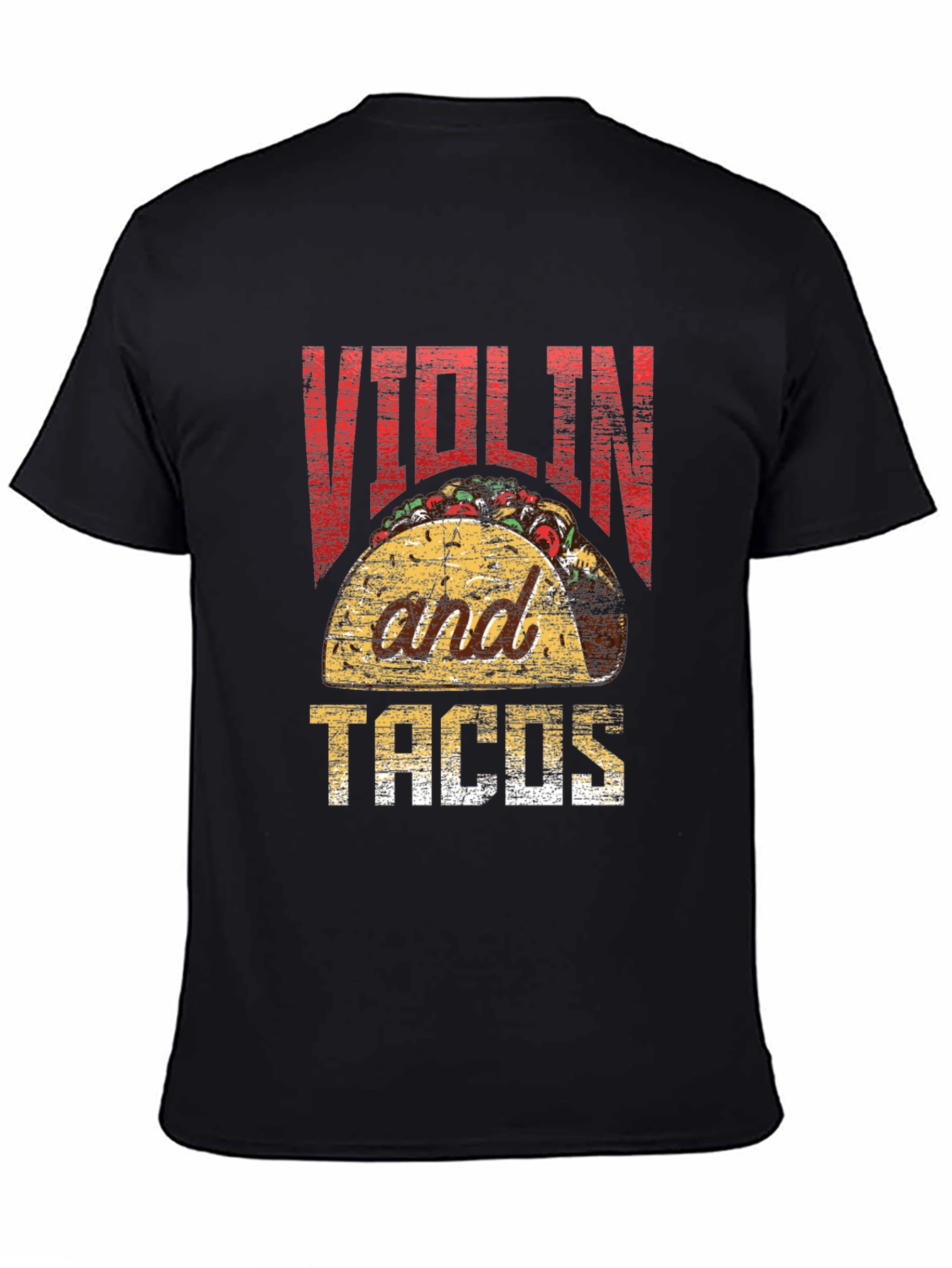 Violin and Tacos Graphic T-Shirt