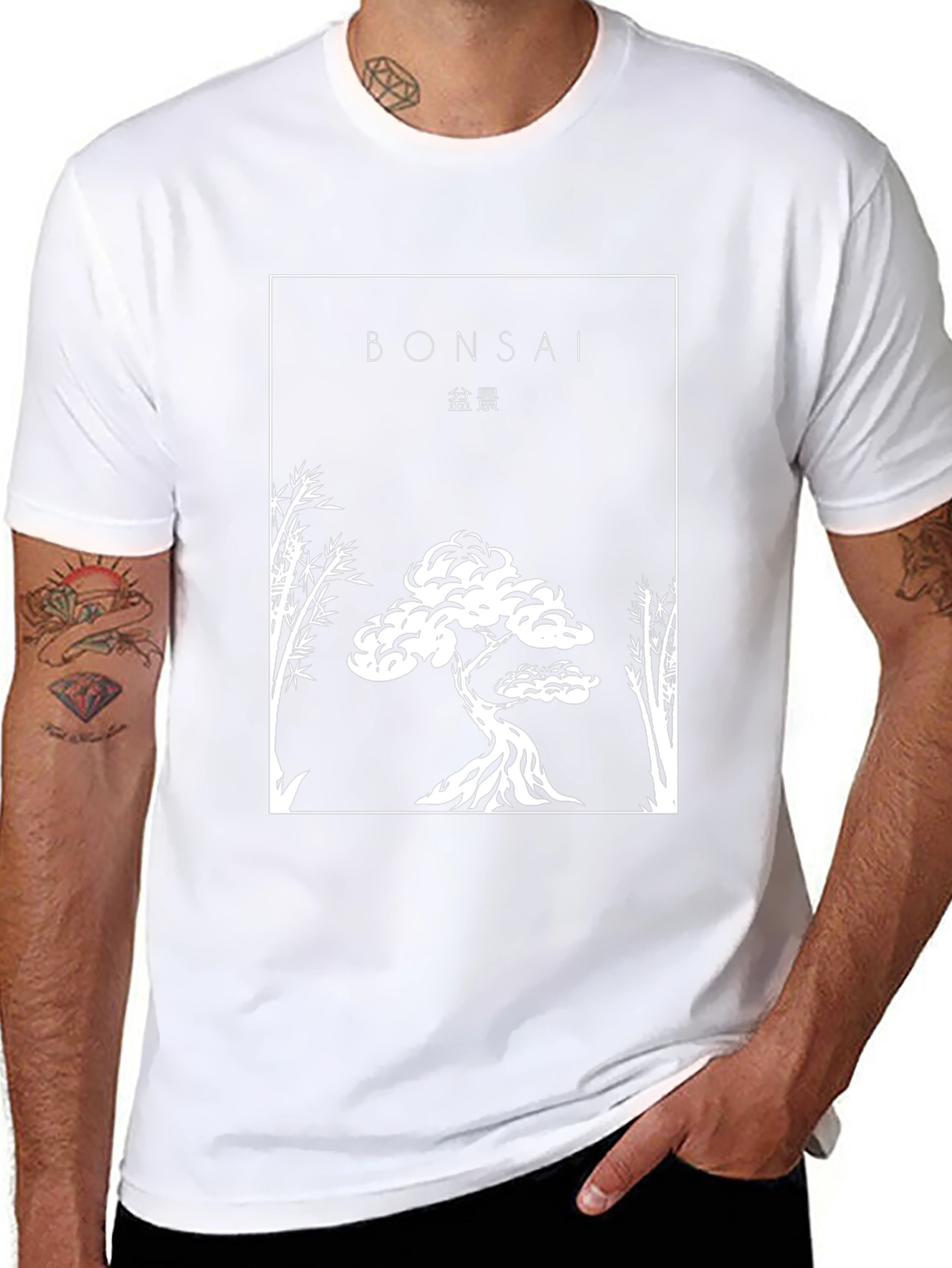 Bonsai Tree Graphic Tee - Asian Inspired Design