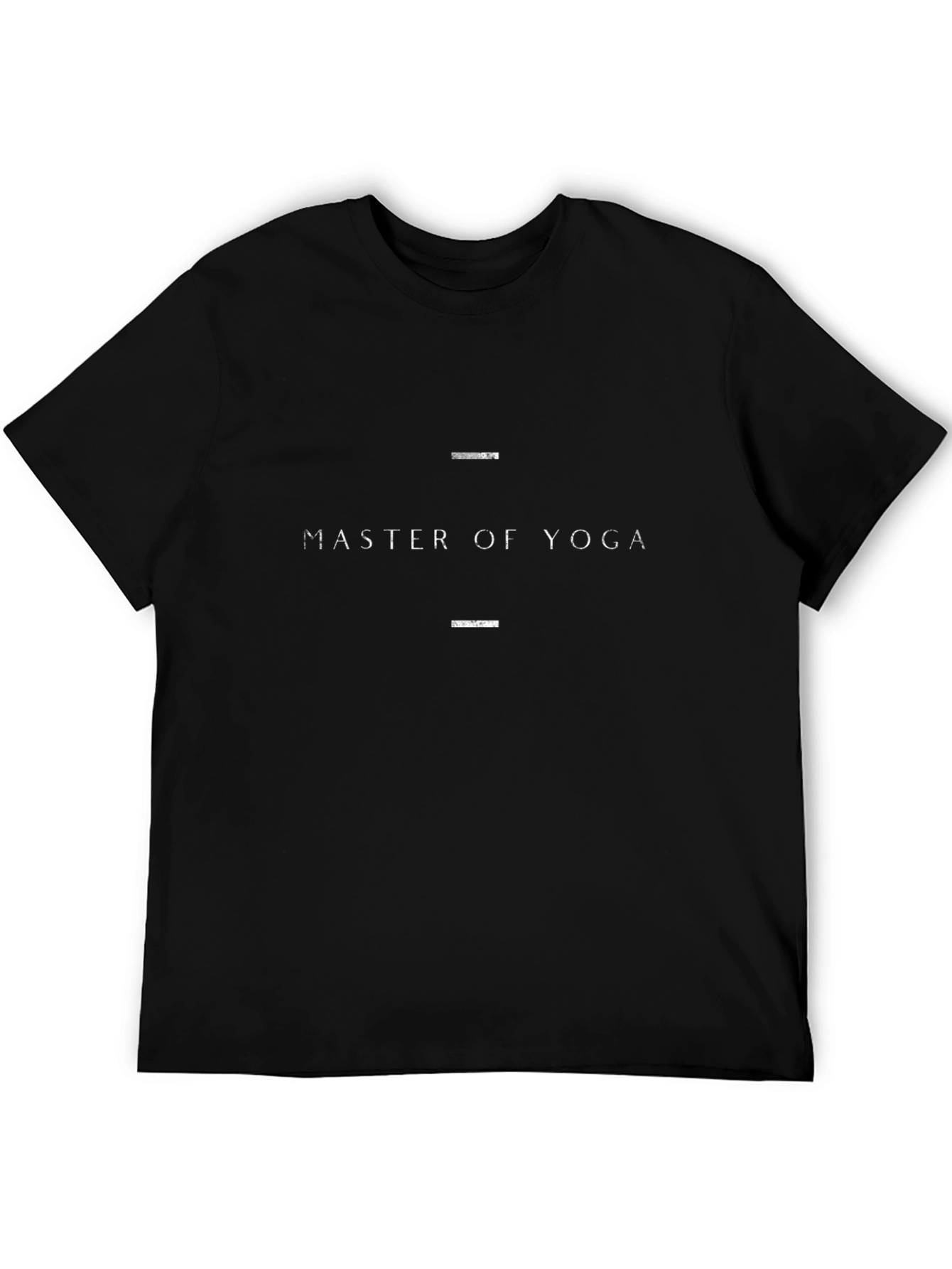 Master of Yoga Black Graphic T-Shirt