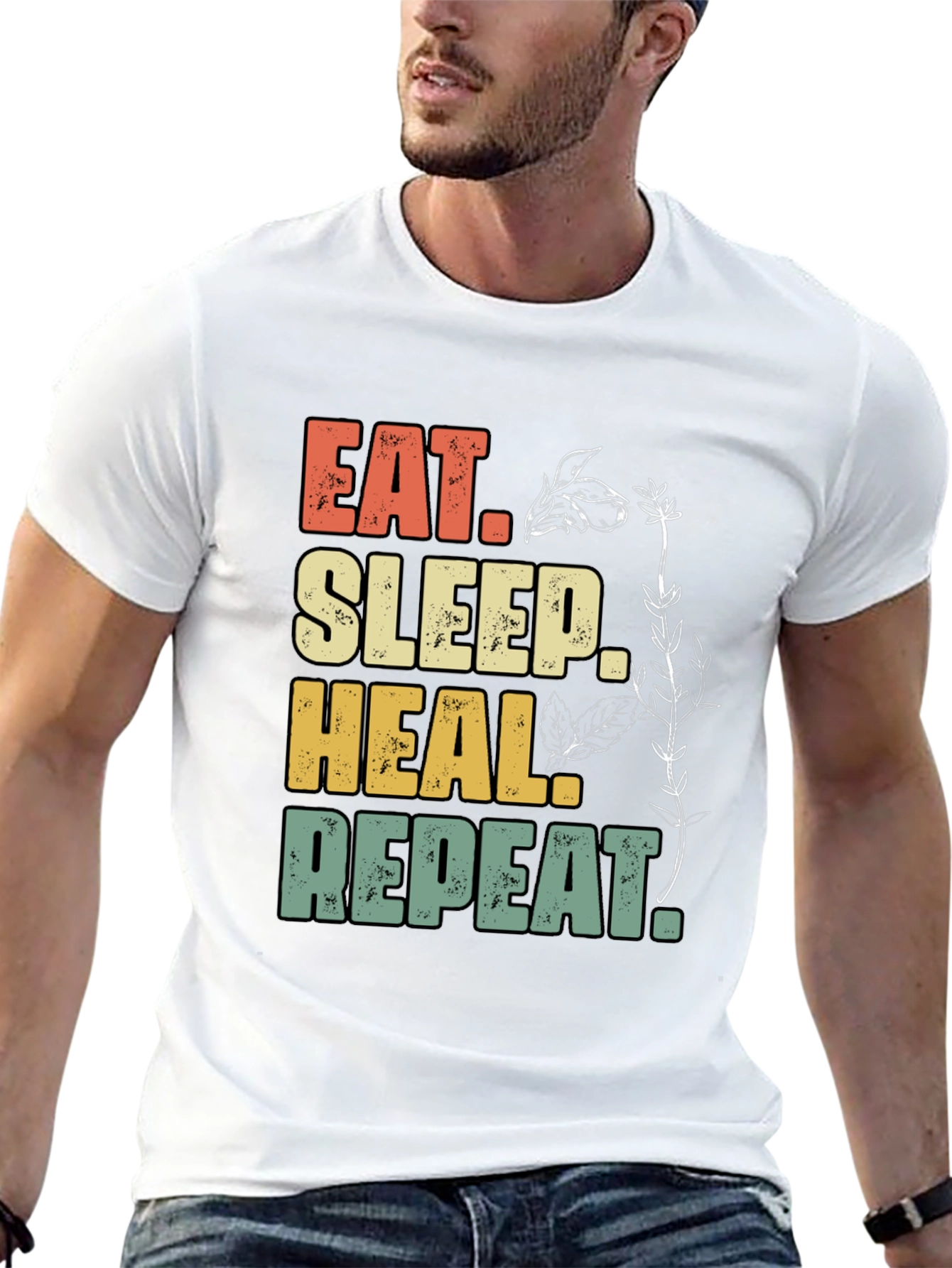 Eat Sleep Heal Repeat Graphic Tee