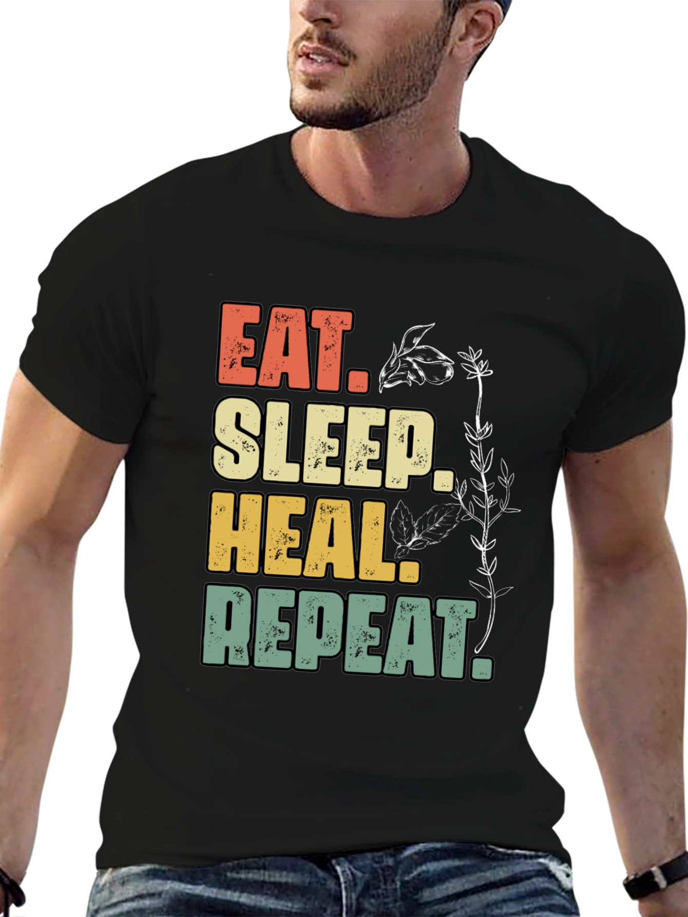 Eat Sleep Heal Repeat Graphic Tee