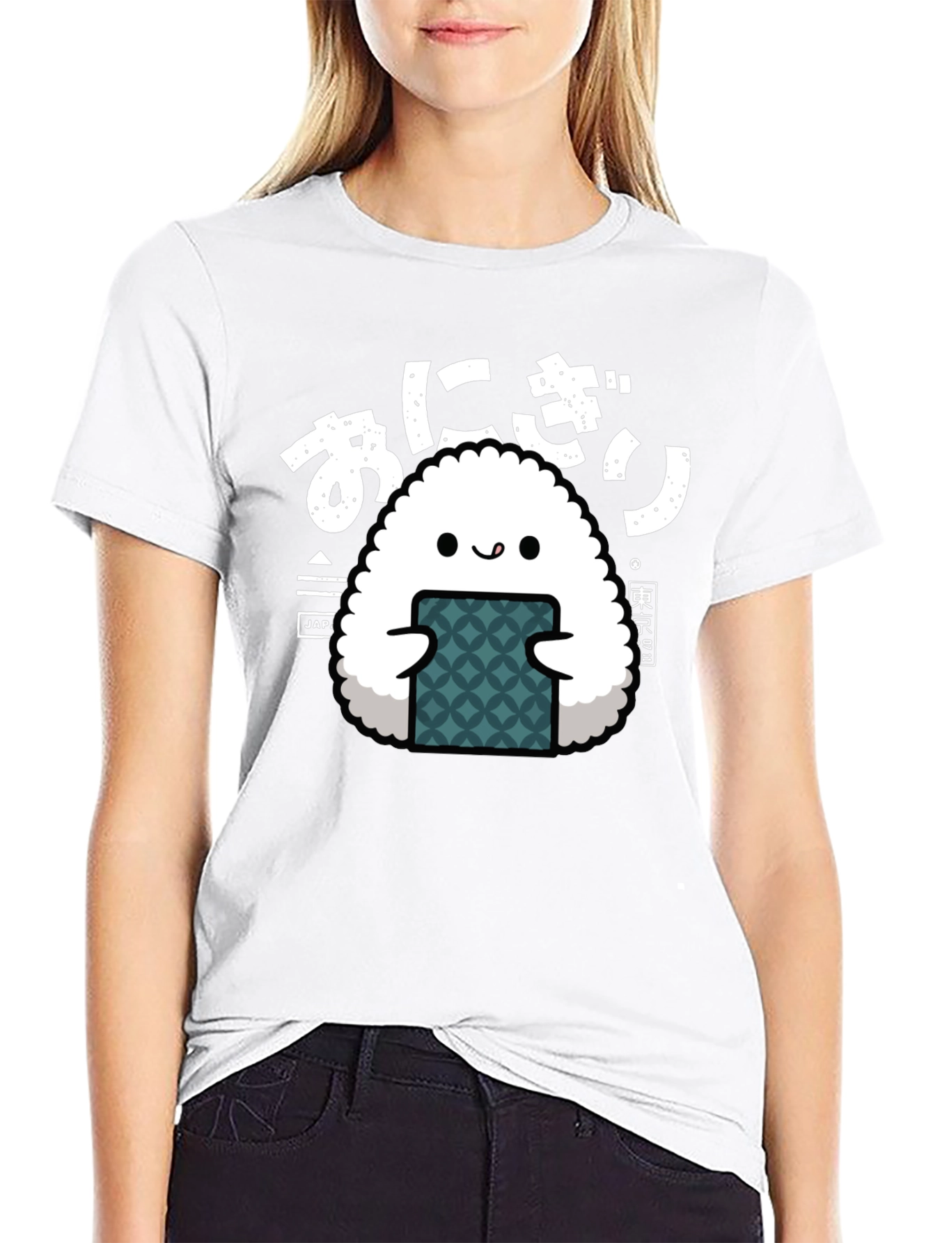 Kawaii Onigiri T-Shirt - Cute Japanese Rice Ball Tee