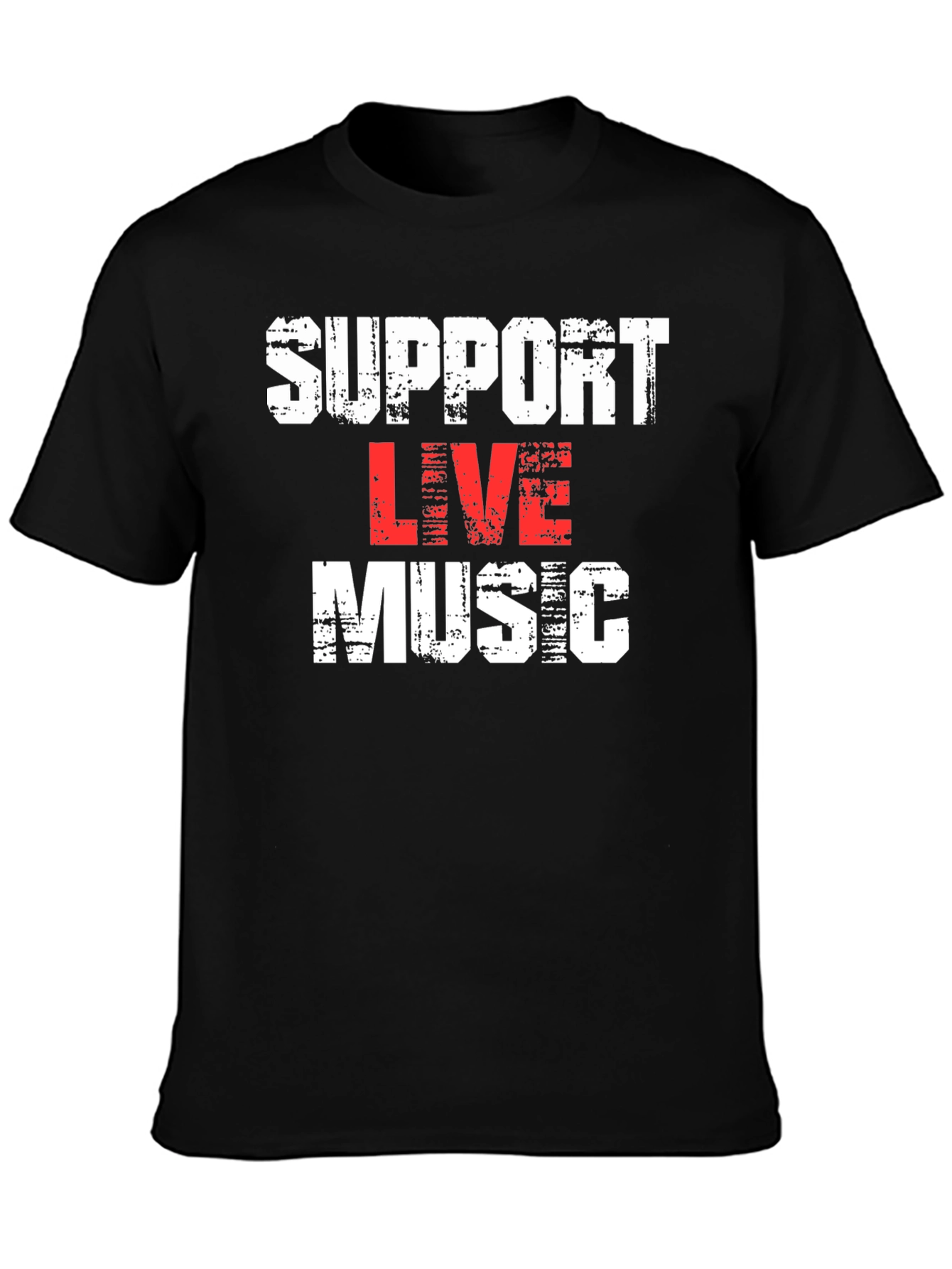 Support Live Music Graphic Tee
