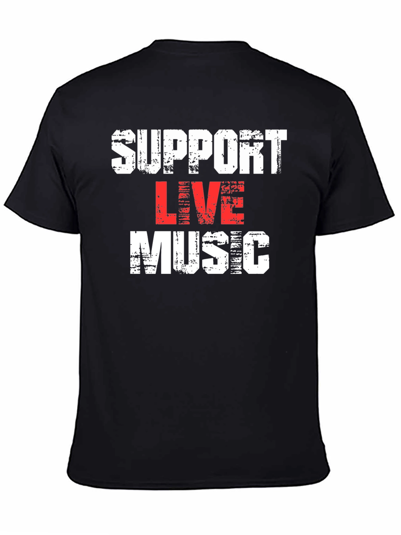 Support Live Music Graphic Tee