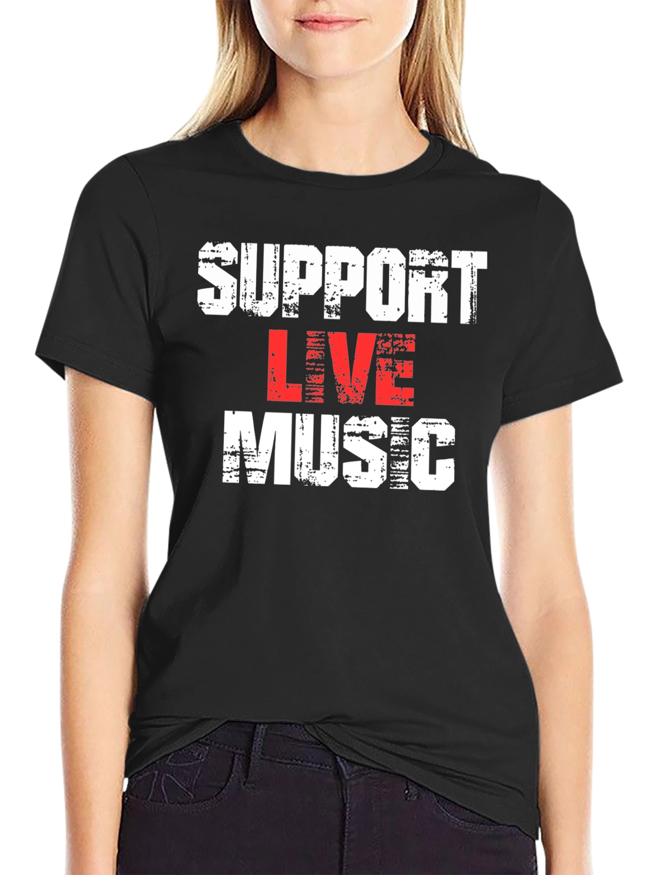 Support Live Music Graphic Tee