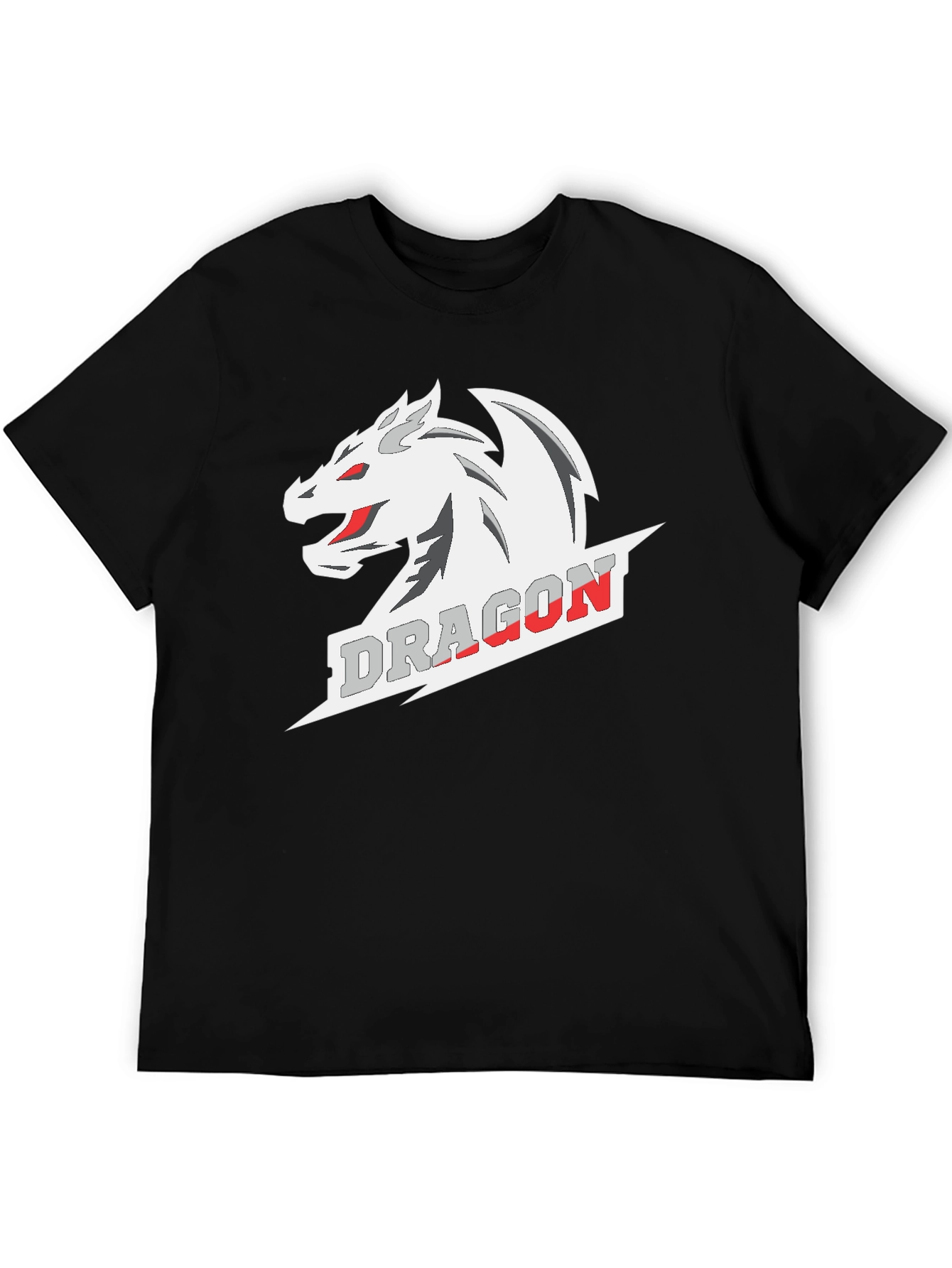 Dragon Graphic Tee - Stylish Black Cotton T-Shirt
