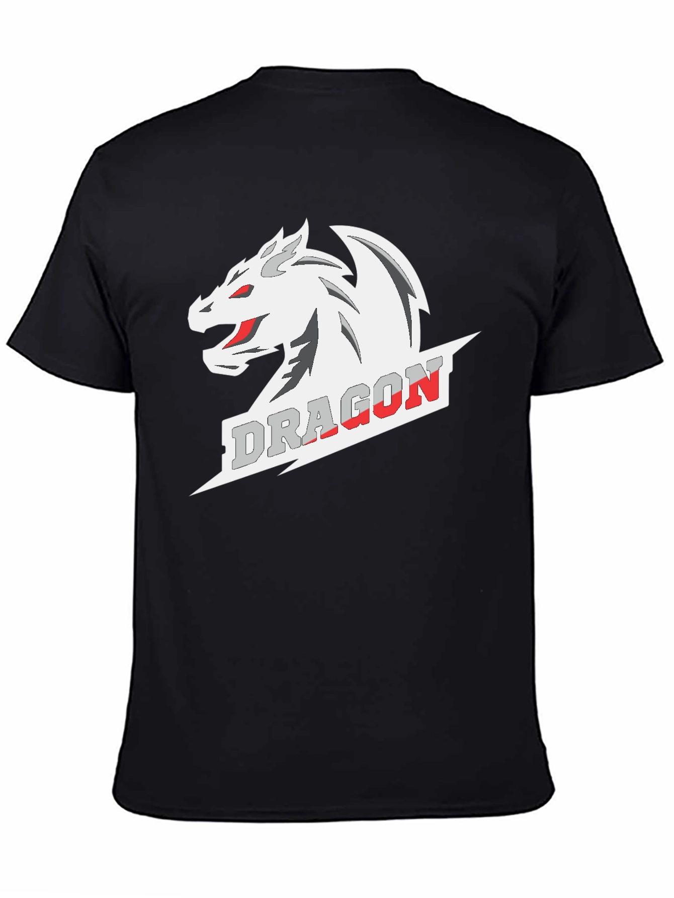 Dragon Graphic Tee - Stylish Black Cotton T-Shirt