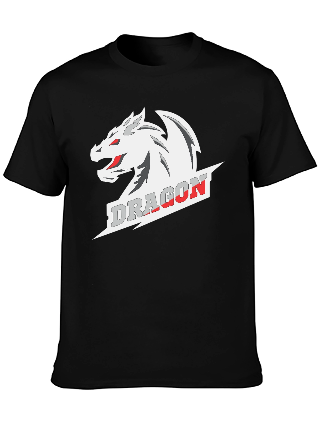 Dragon Graphic Tee - Stylish Black Cotton T-Shirt