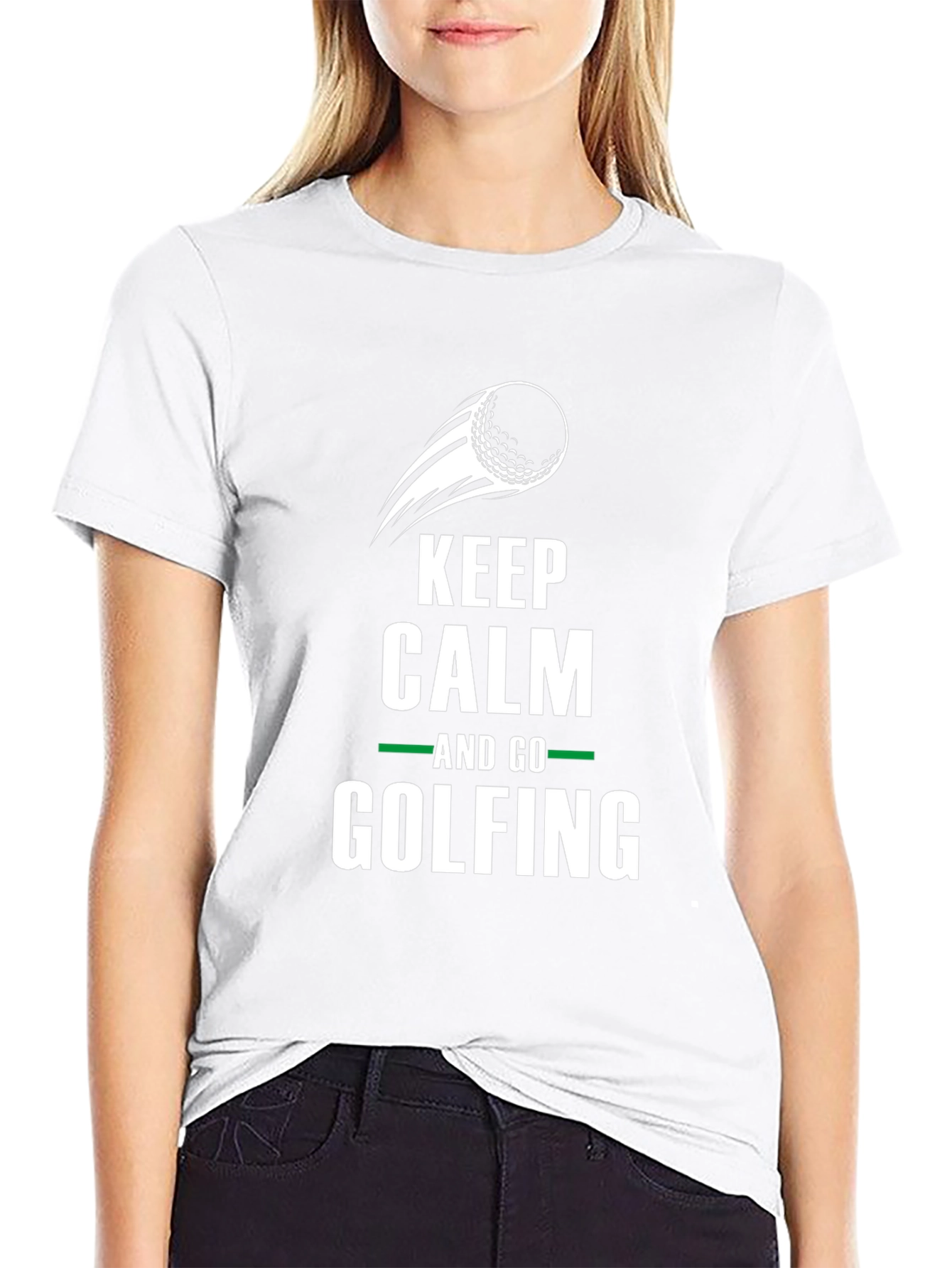 Keep Calm and Go Golfing Graphic Tee