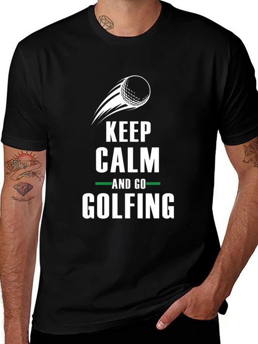 Keep Calm and Go Golfing Graphic Tee