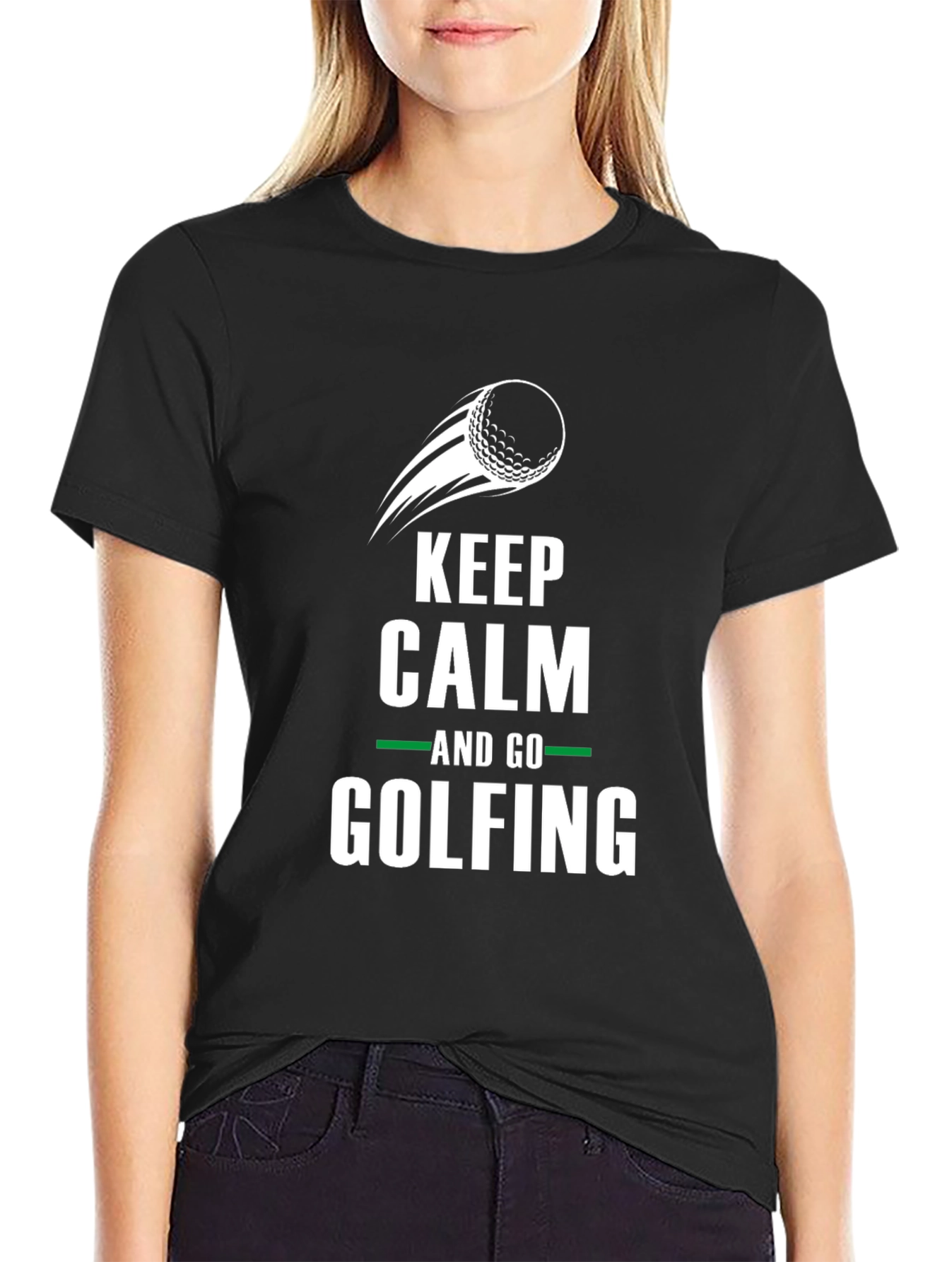 Keep Calm and Go Golfing Graphic Tee