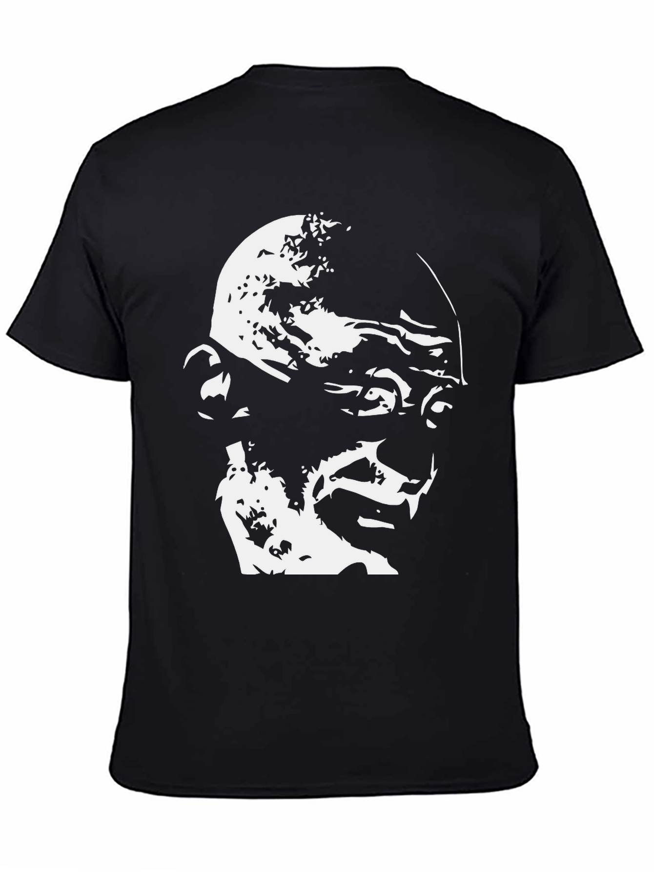 Gandhi Graphic T-Shirt - Black Cotton Tee