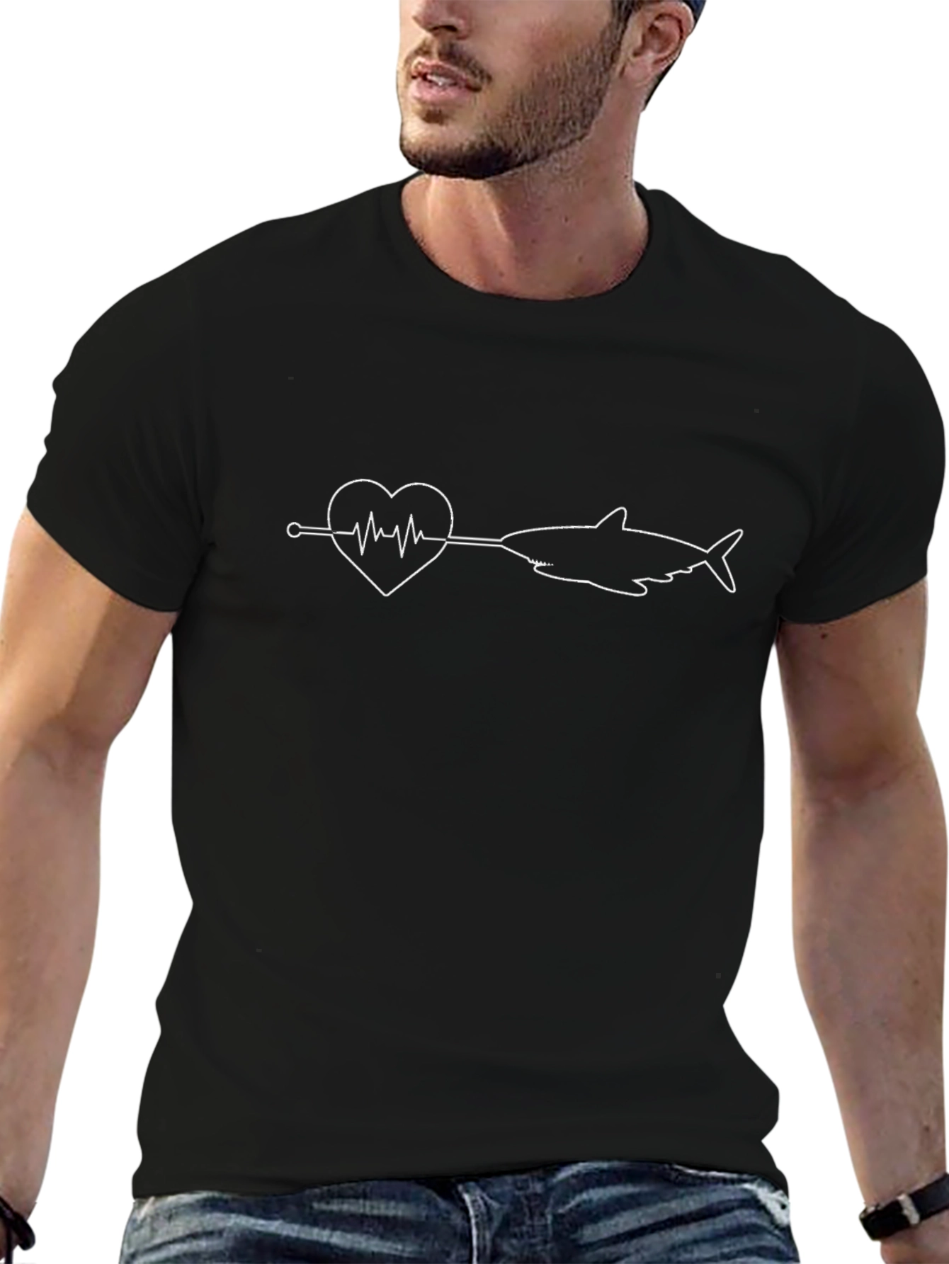 Heartbeat Shark T-Shirt