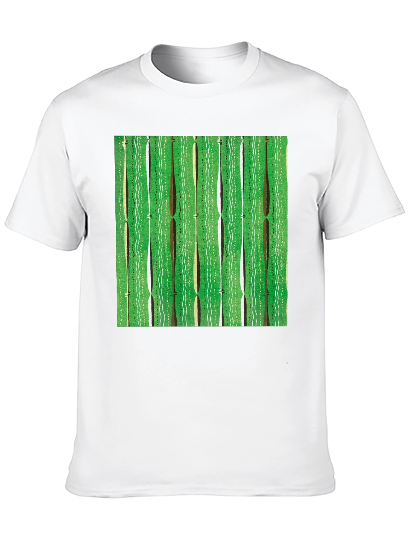 Green Retro Pattern Graphic Tee