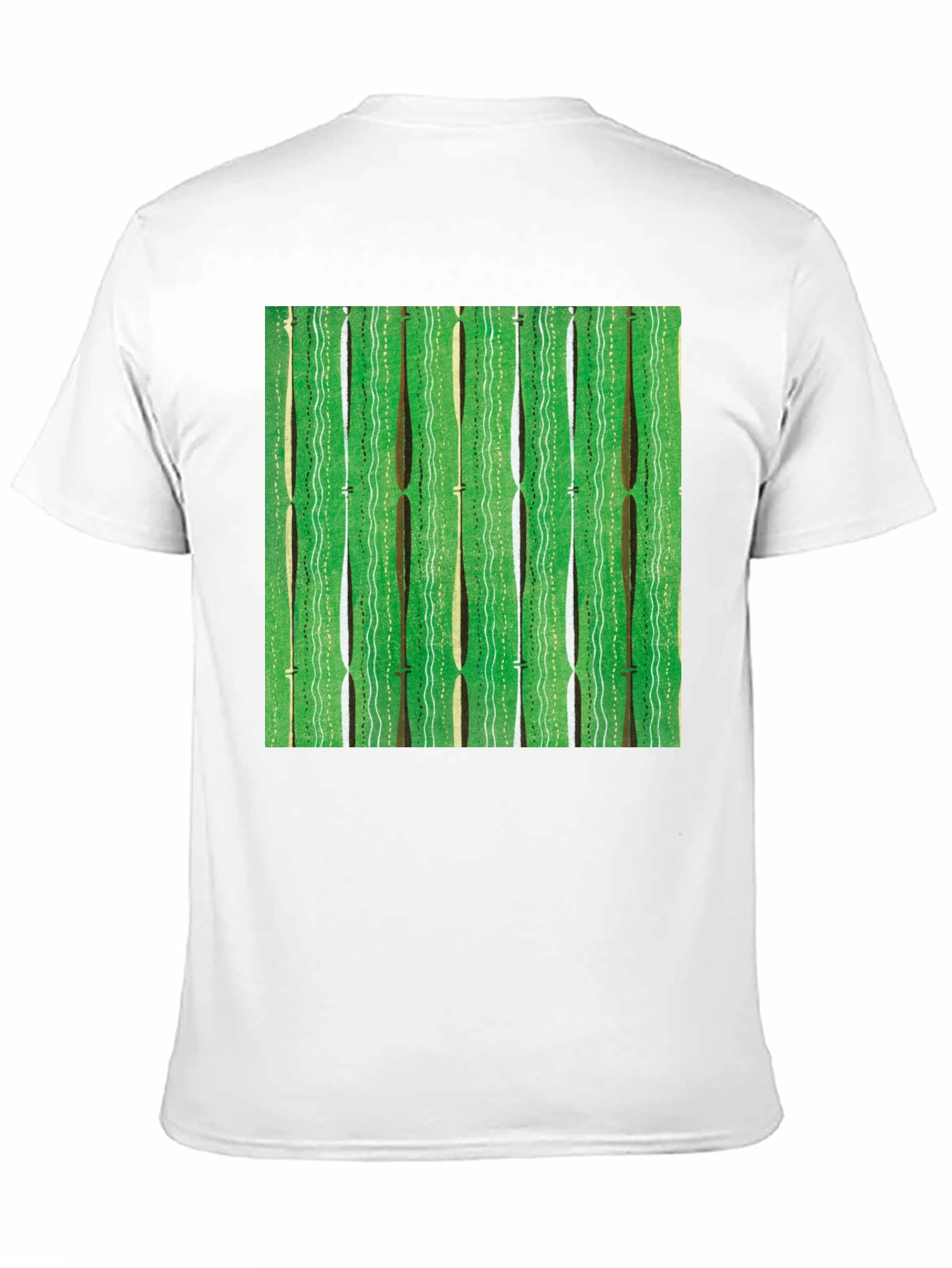 Green Retro Pattern Graphic Tee