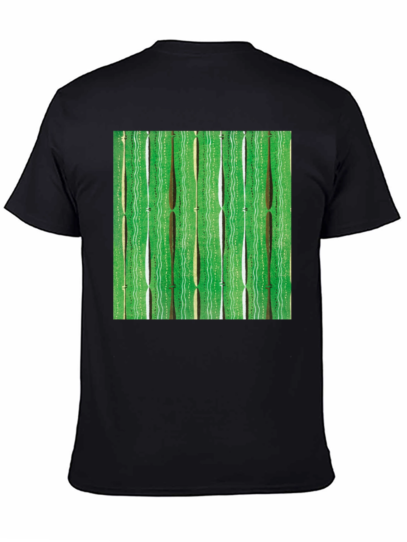 Green Retro Pattern Graphic Tee