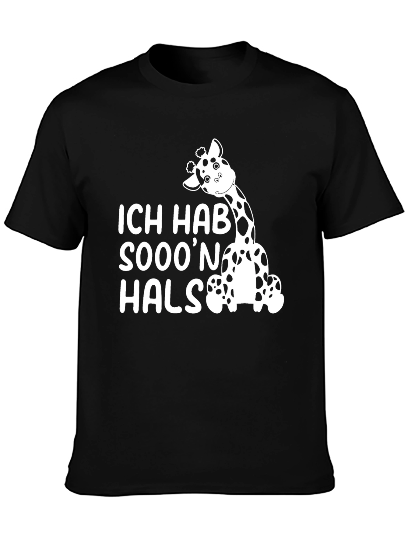 Ich Hab Sooon Hals Giraffe Graphic T-Shirt